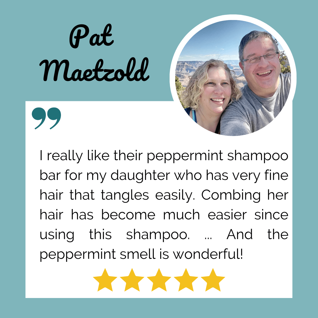 Cocoa & Fresh Mint Shampoo/Conditioner Bar - My American Goods