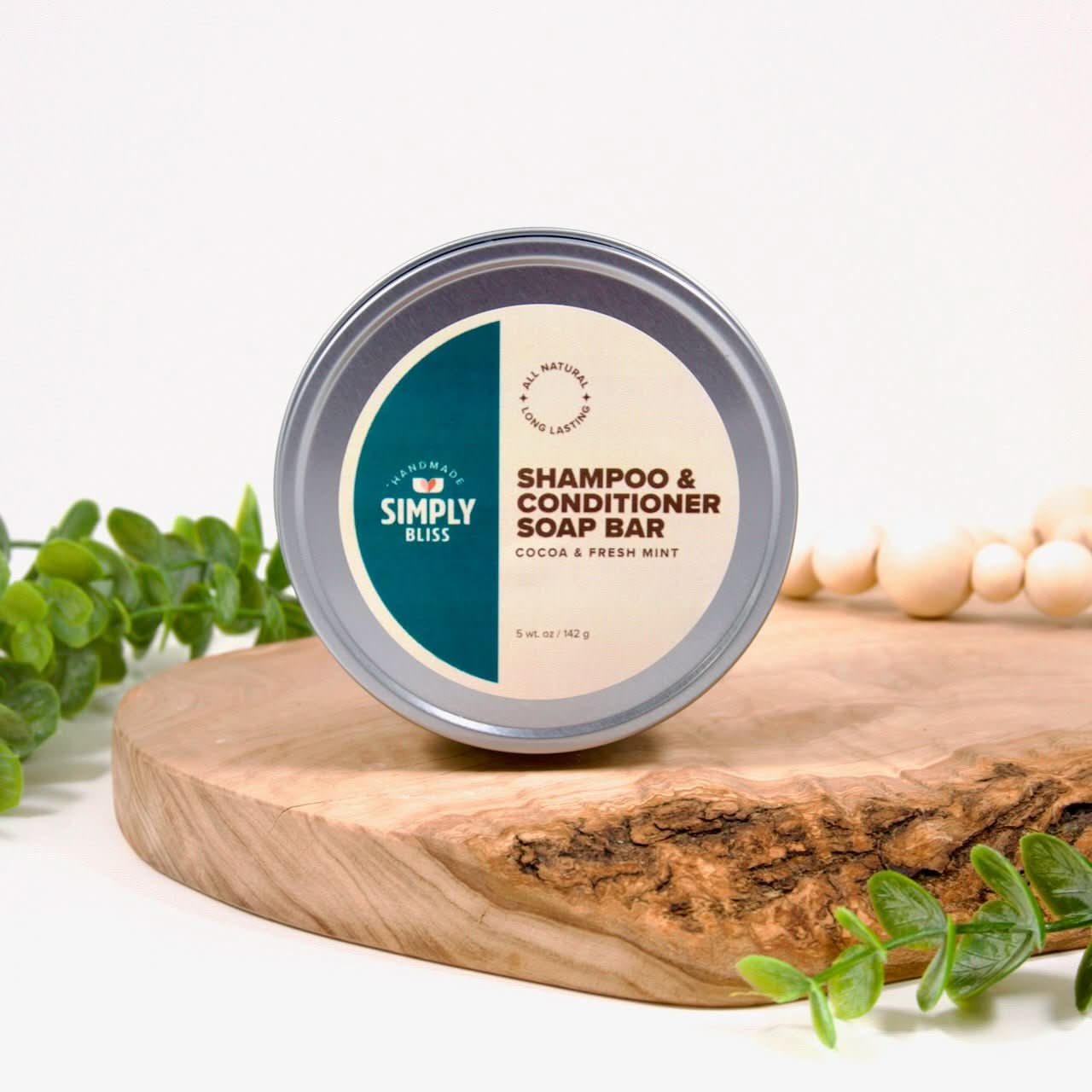 Cocoa & Fresh Mint Shampoo/Conditioner Bar - My American Goods