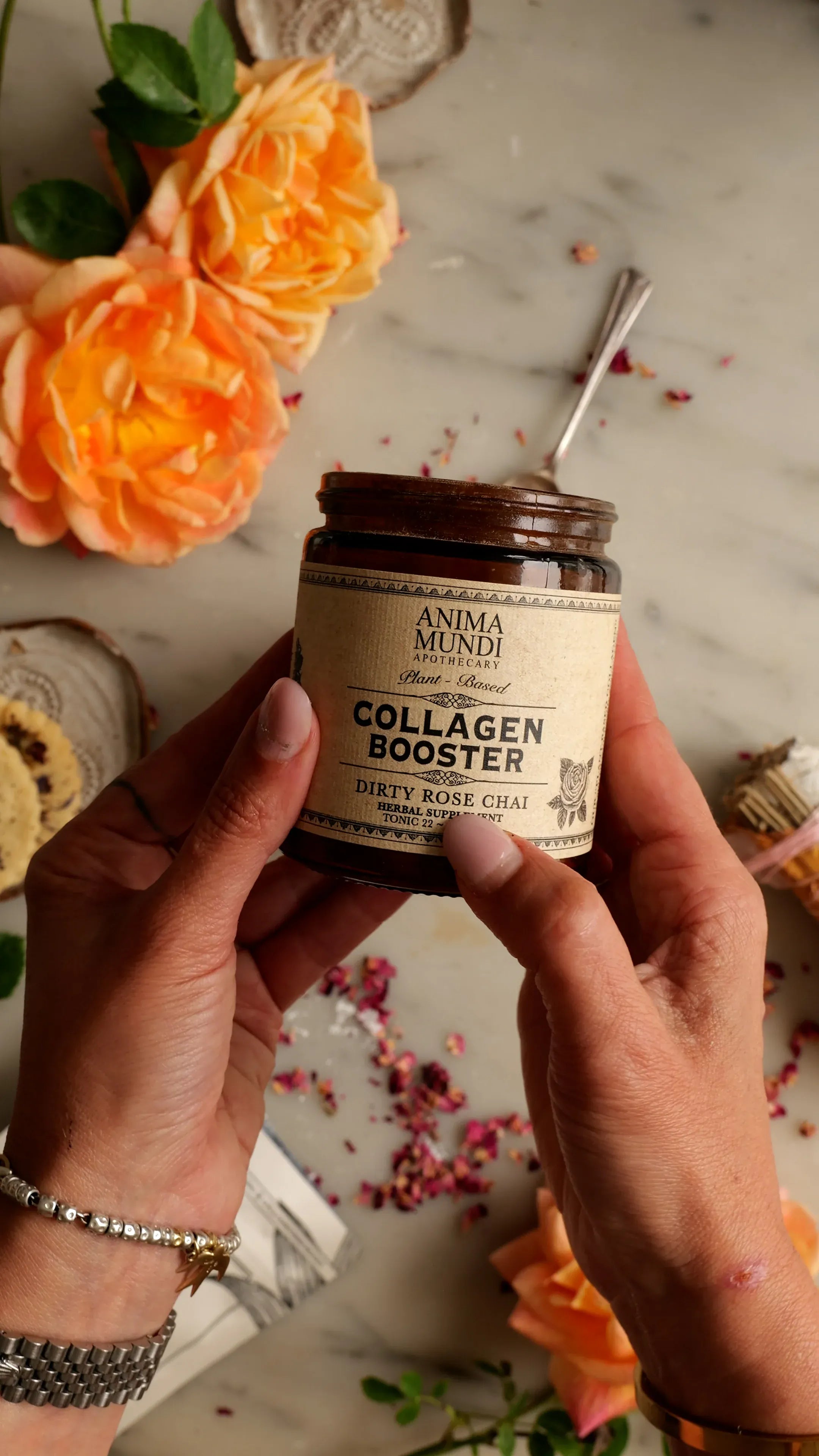 Anima Mundi Supplement COLLAGEN BOOSTER Powder | Dirty Rose Chai
