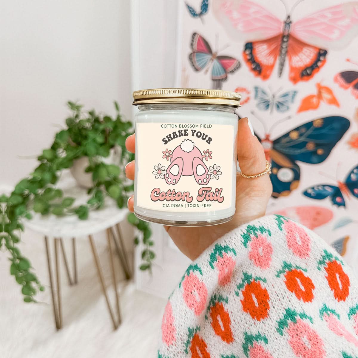 Gia Roma Candle Cotton Blossom Retro Candle