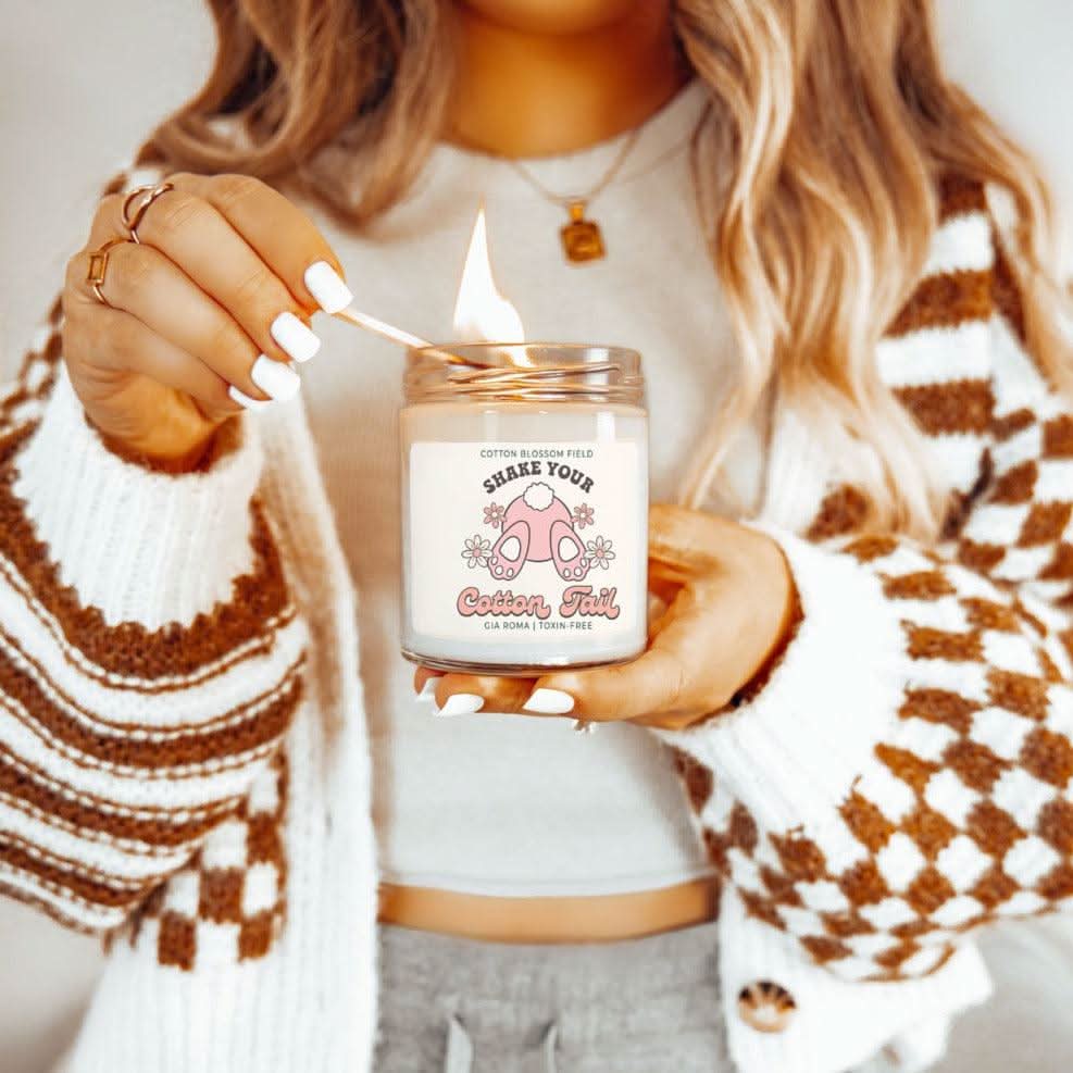 Cotton Blossom Retro Candle - My American Goods