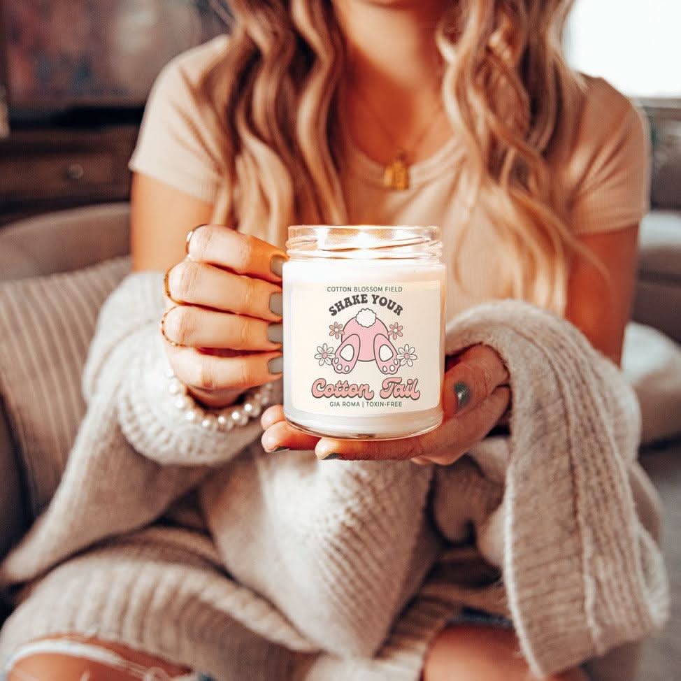 Cotton Blossom Retro Candle - My American Goods