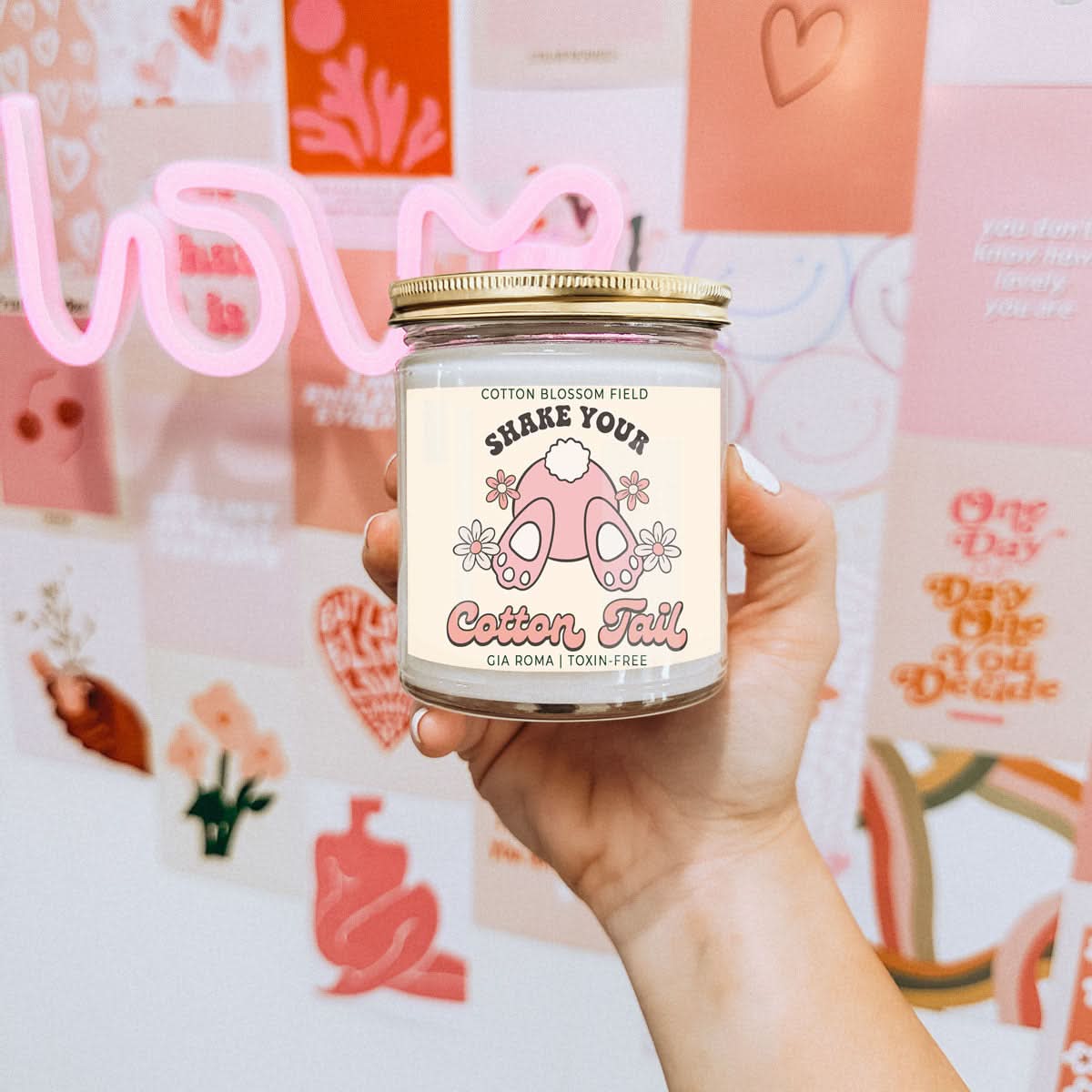 Gia Roma Candle Cotton Blossom Retro Candle