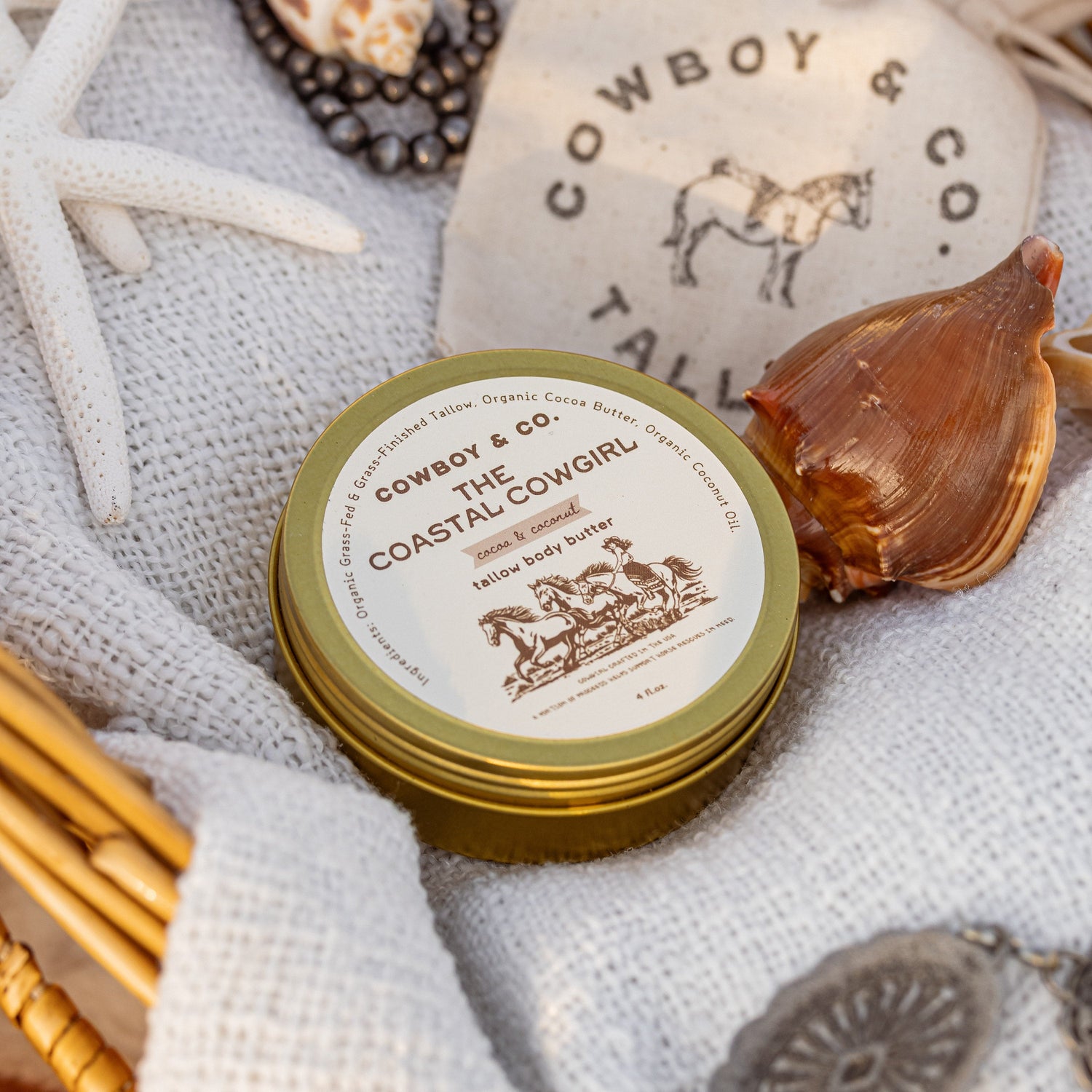 The Coastal Cowgirl - Organic Cocoa & Coconut Tallow Body Butter - My American Goods