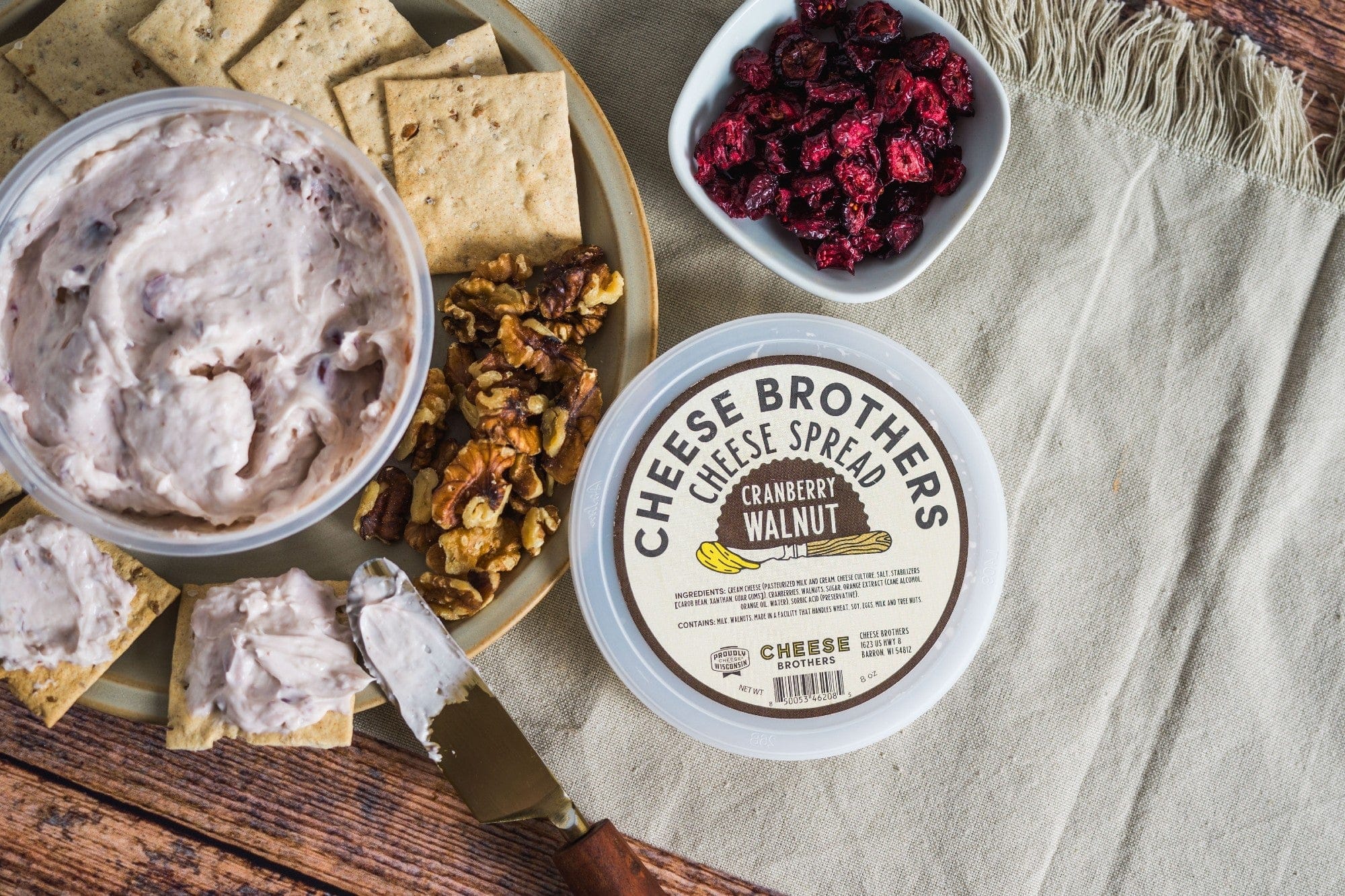 Cheese Brothers, Inc. Cheese Spreads Cranberry Walnut Cheese Spread
