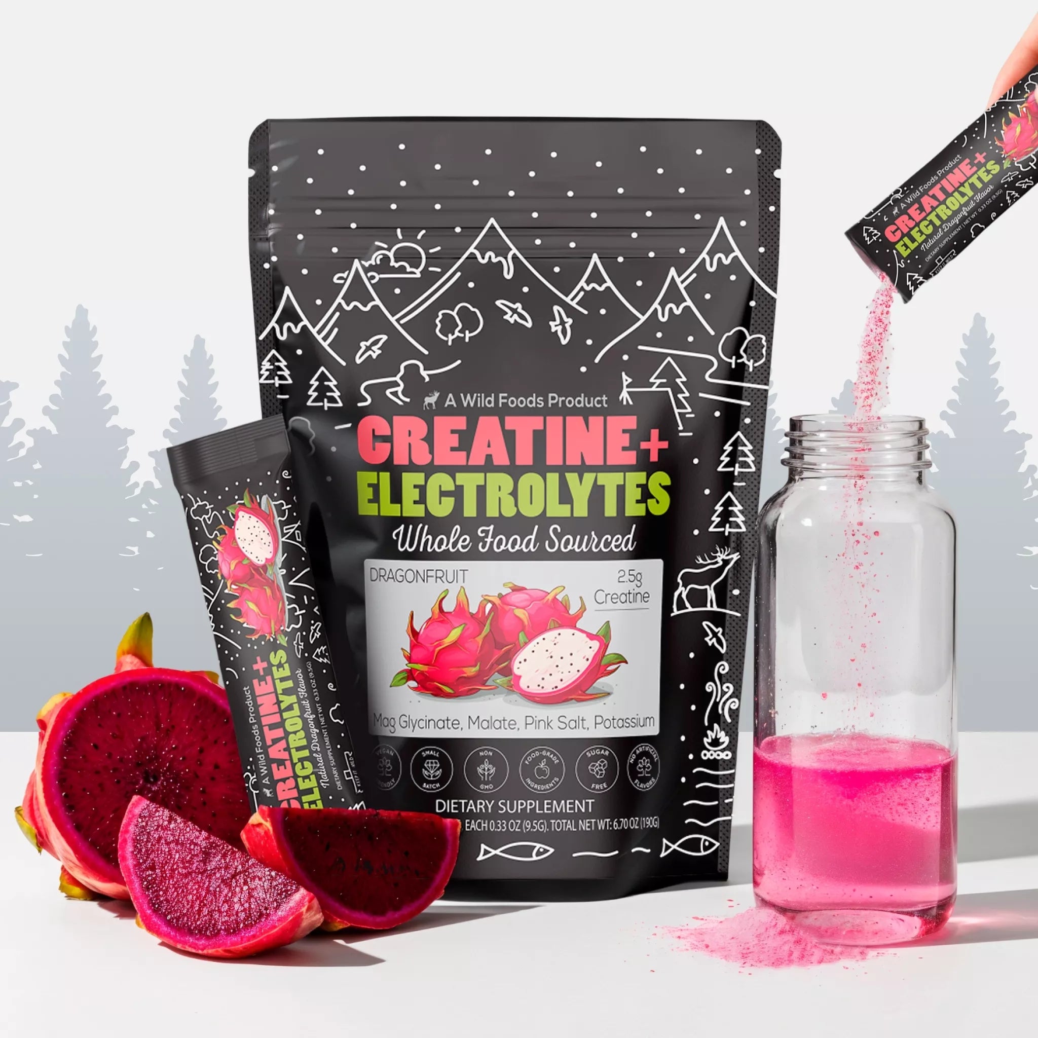 NEW! Creatine + Electrolytes, Delicious Dragonfruit For Performance & Hydration