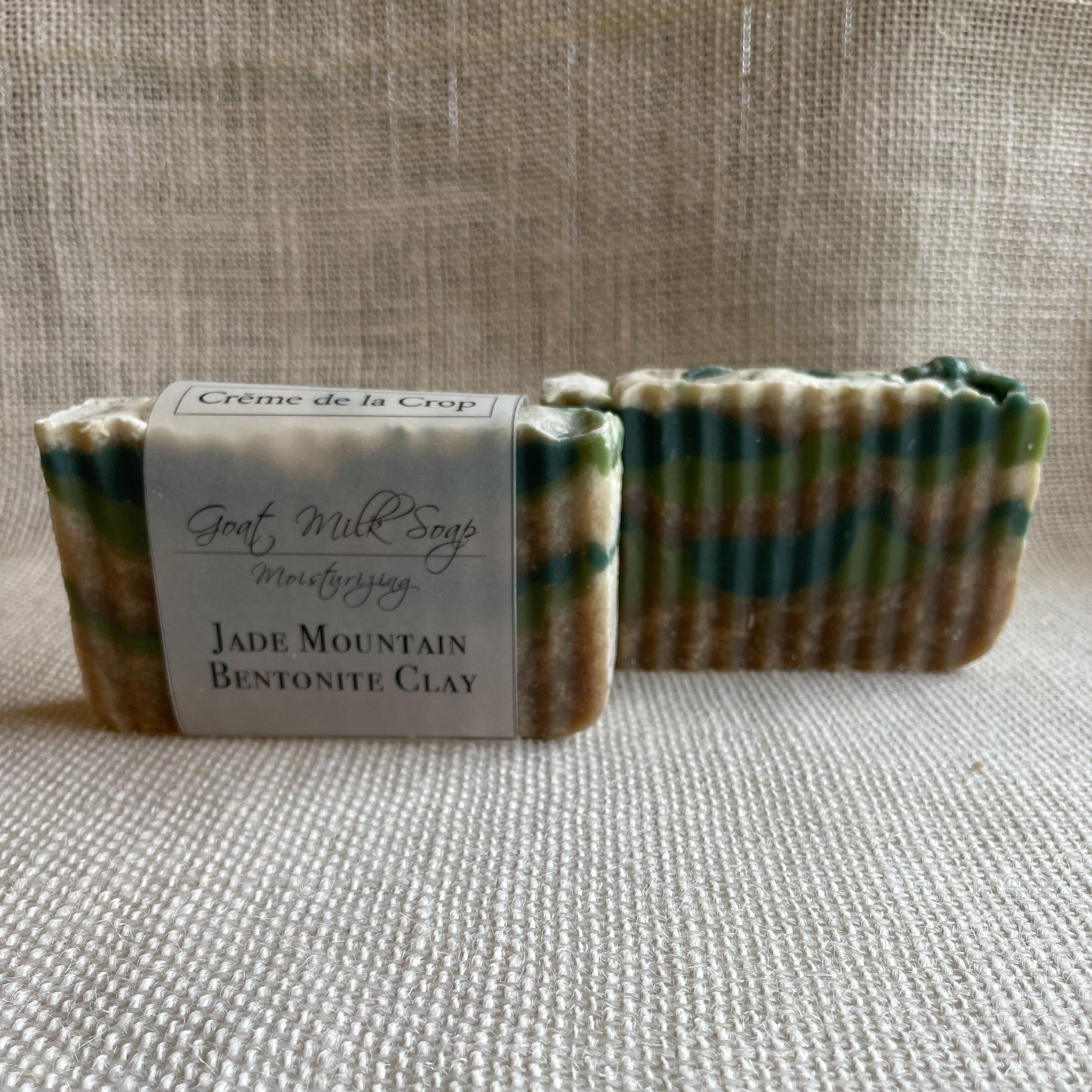 Creme de la Crop Goats Milk Soap - Jade Mountain & Bentonite Clay (Agave & Aloe)