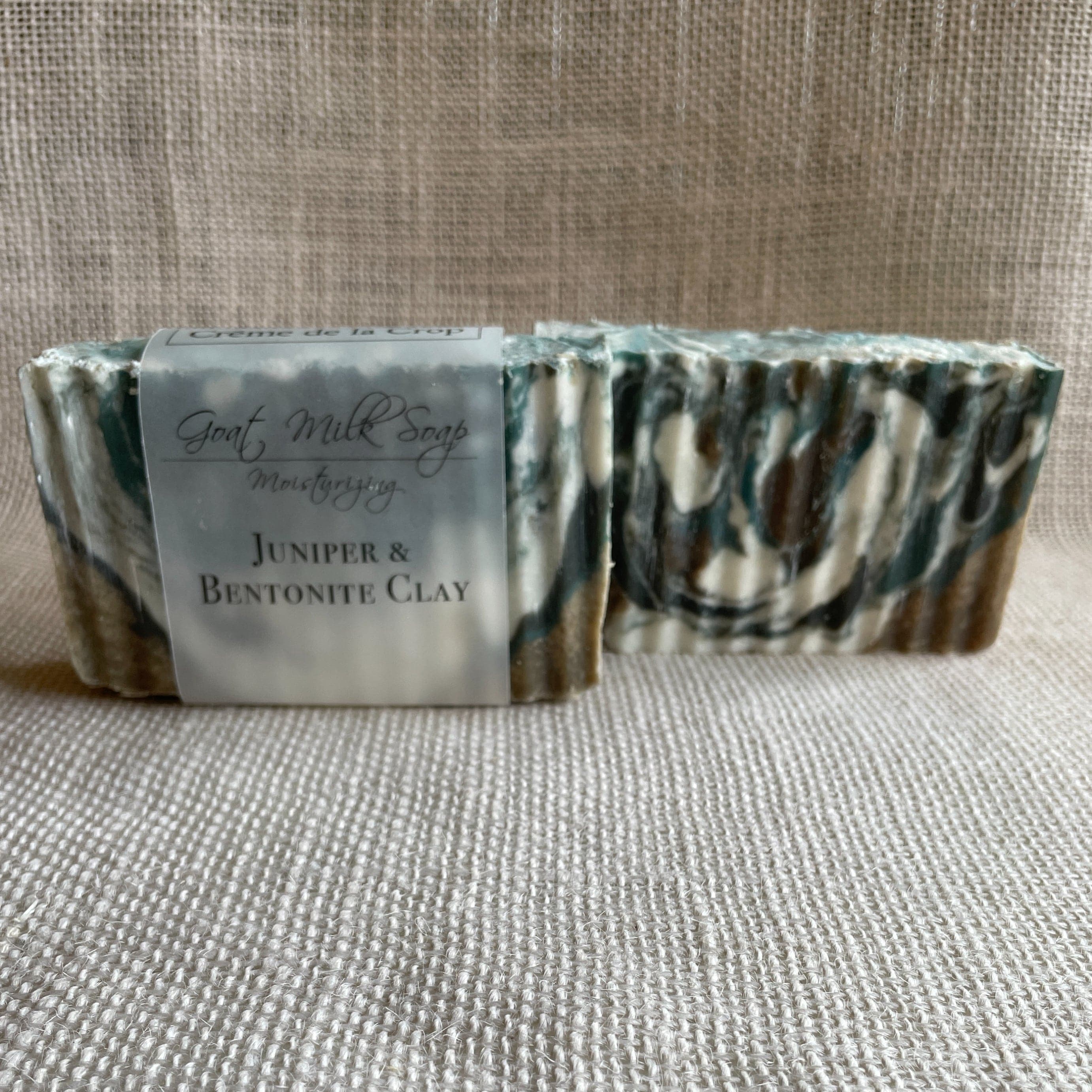 Creme de la Crop Goats Milk Soap - Juniper & Bentonite Clay