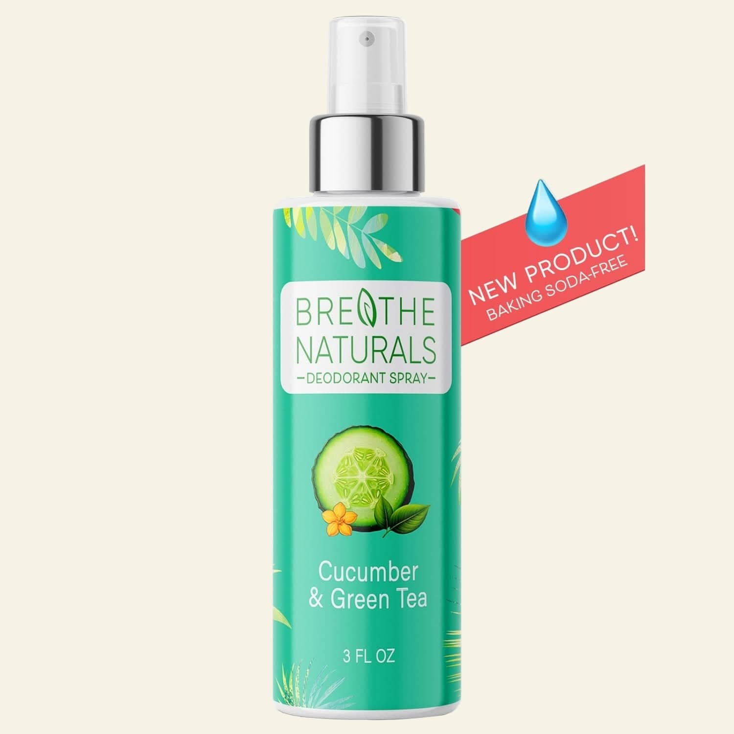 Breathe Naturals Deodorant Deodorant Cucumber & Green Tea Spray Deodorant