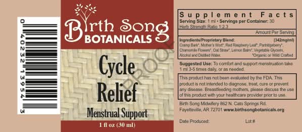 Menstrual Cycle Herbal Tincture with Cramp Bark, Natural Menstruation, and PMS Support For Women and Teens* - My American Goods