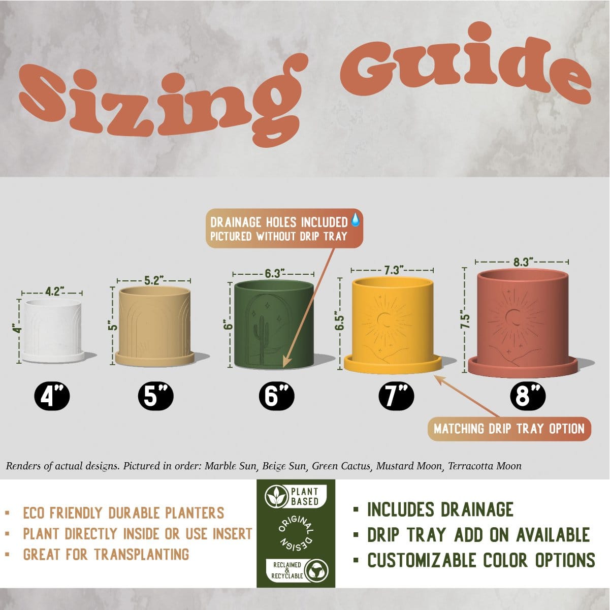 Daisy Rainbow Planter - My American Goods