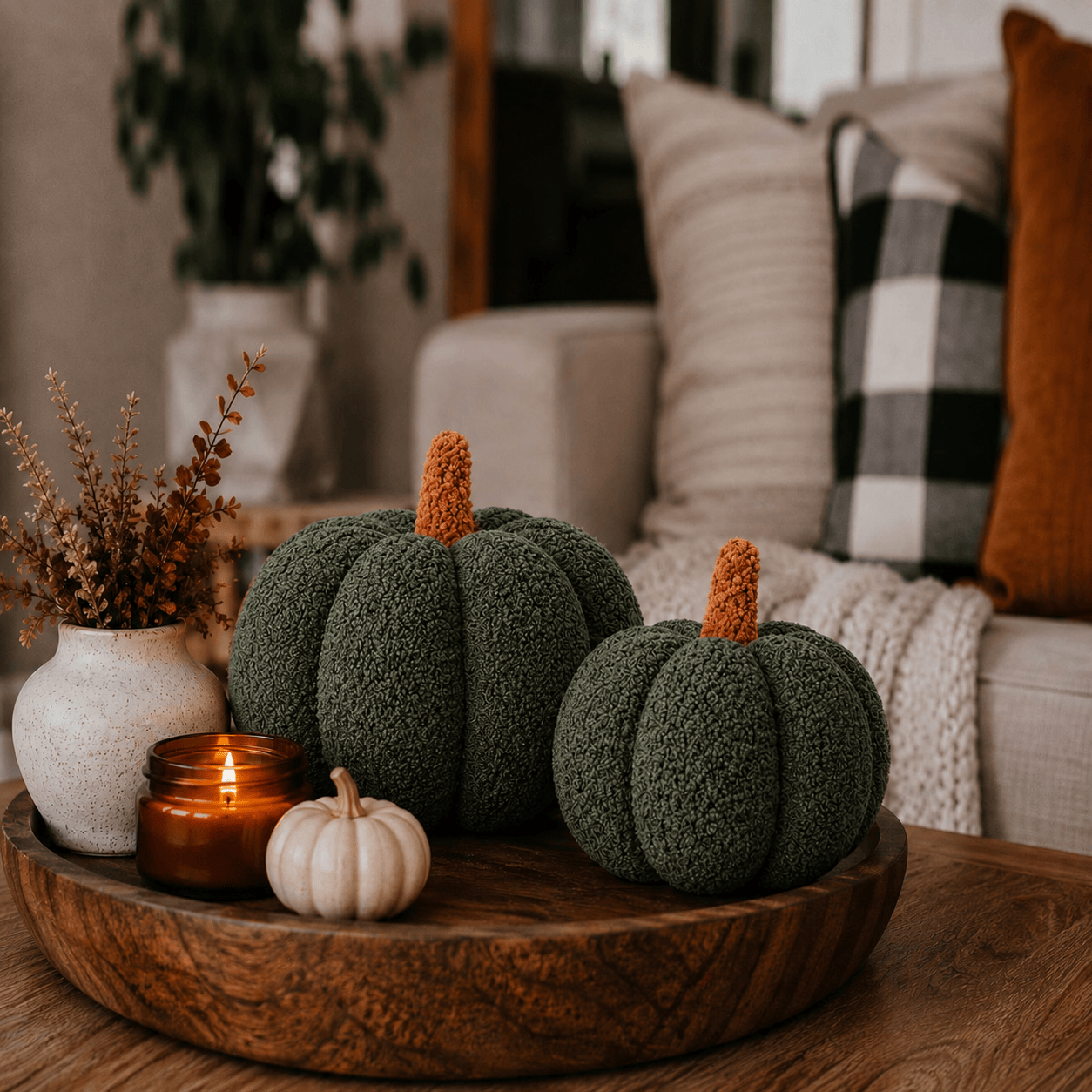 Gia Roma throw pillows Blair Pumpkin II