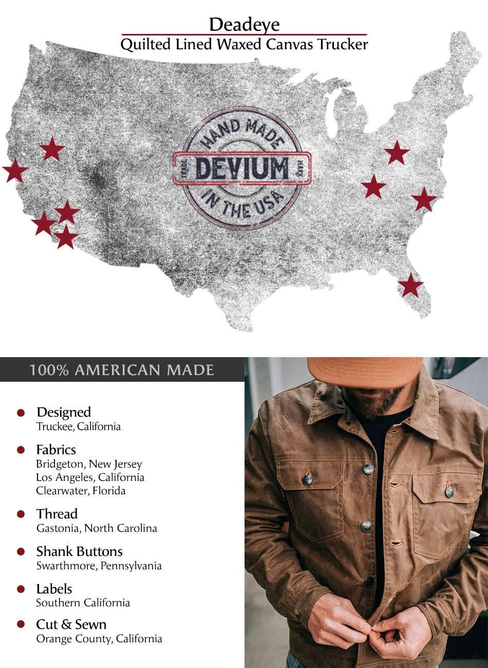 Deadeye Waxed Canvas Trucker Jacket - My American Goods