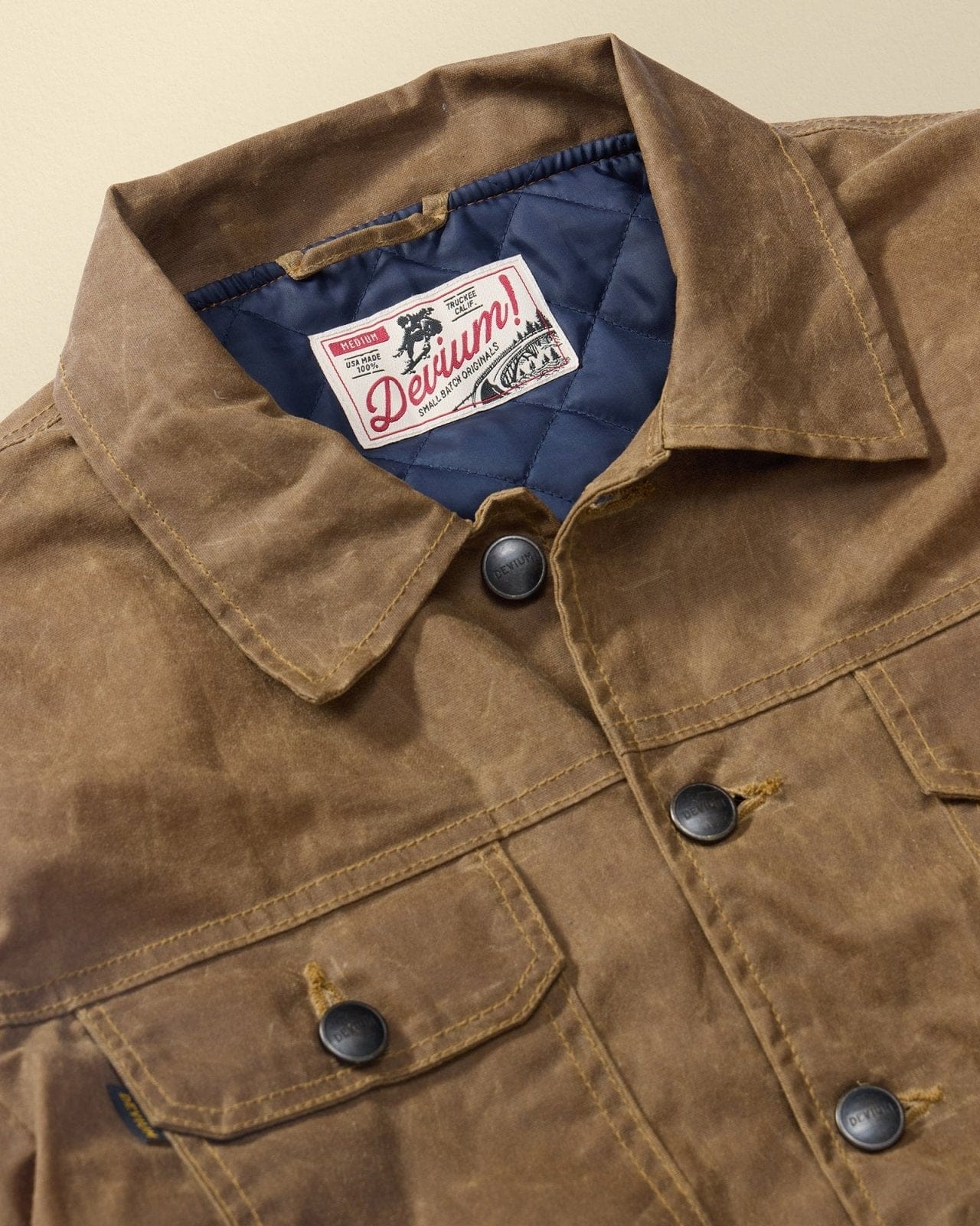 Devium Jacket Deadeye Waxed Canvas Trucker Jacket