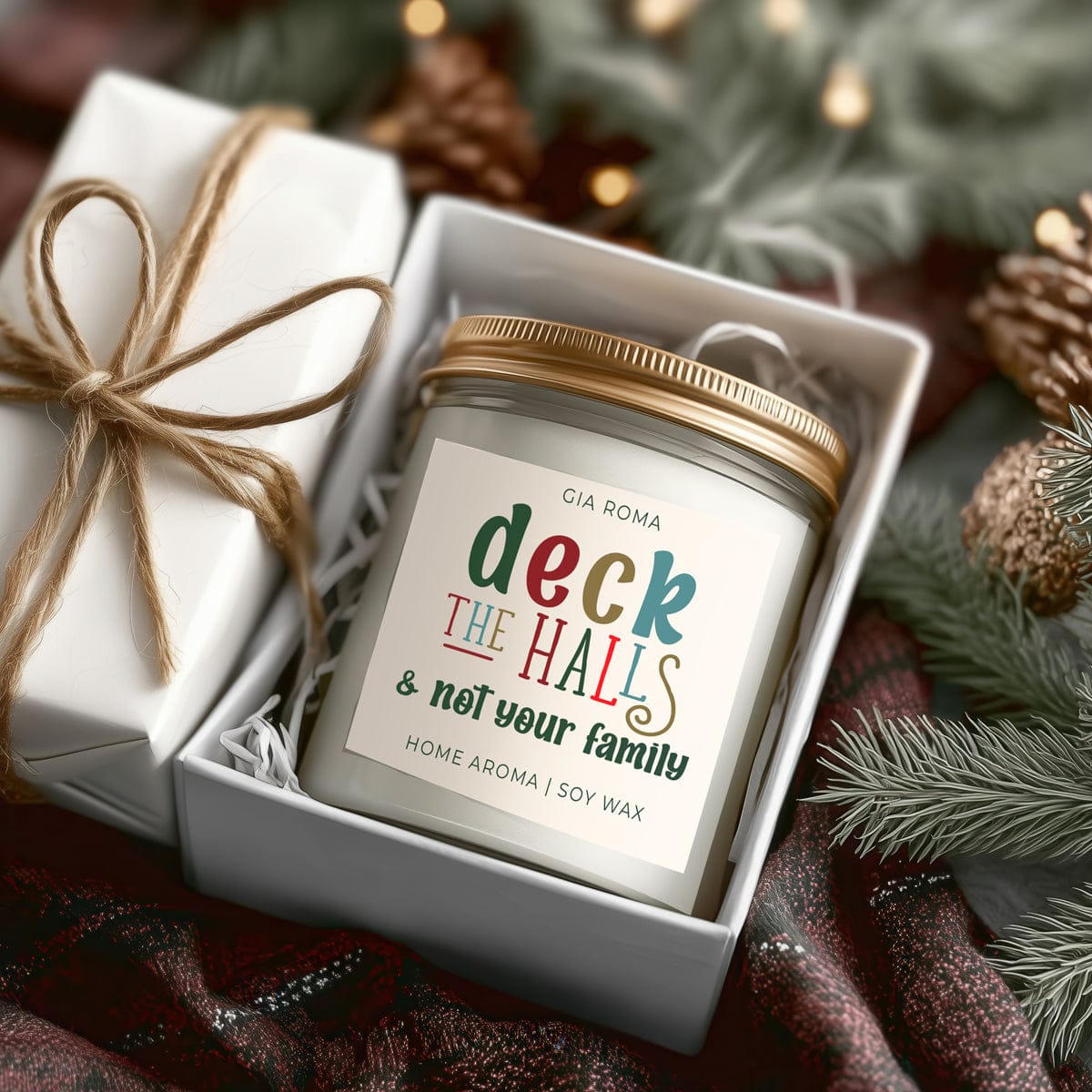 Gia Roma Candle Deck The Halls Candle
