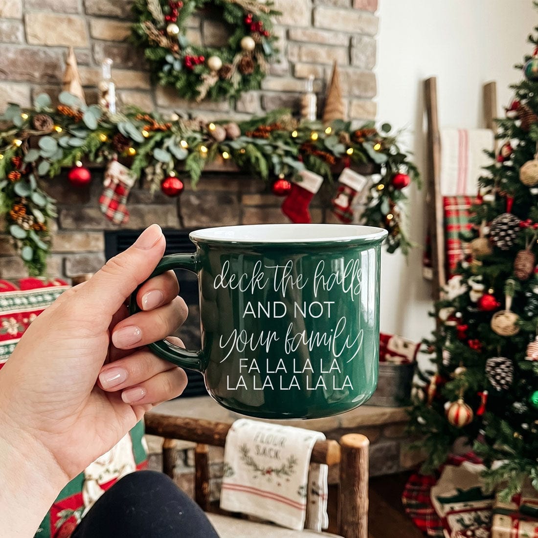 Gia Roma Coffee Mug, Deck The Halls Mug