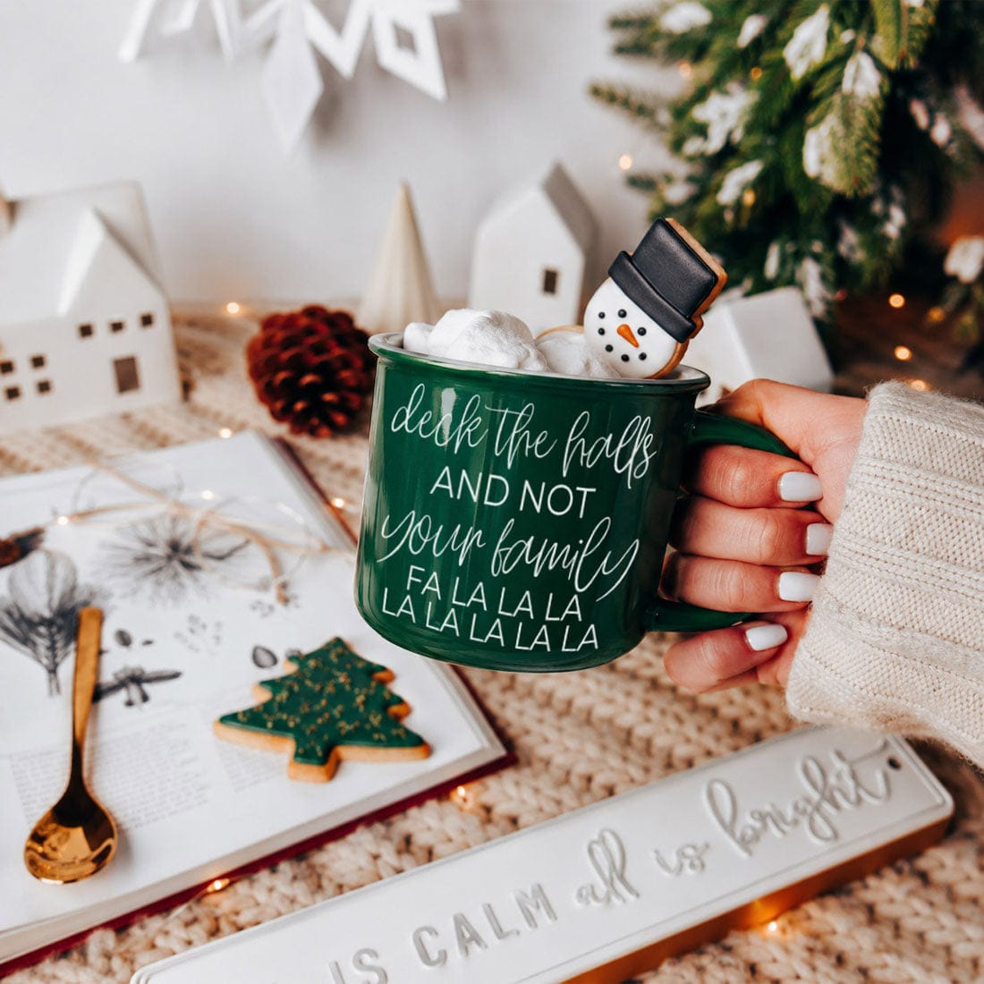 Gia Roma Coffee Mug, Deck The Halls Mug