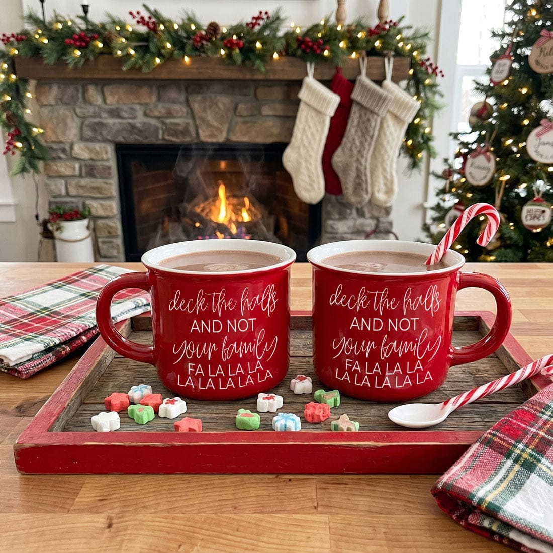 Gia Roma Coffee Mug, Deck The Halls Mug