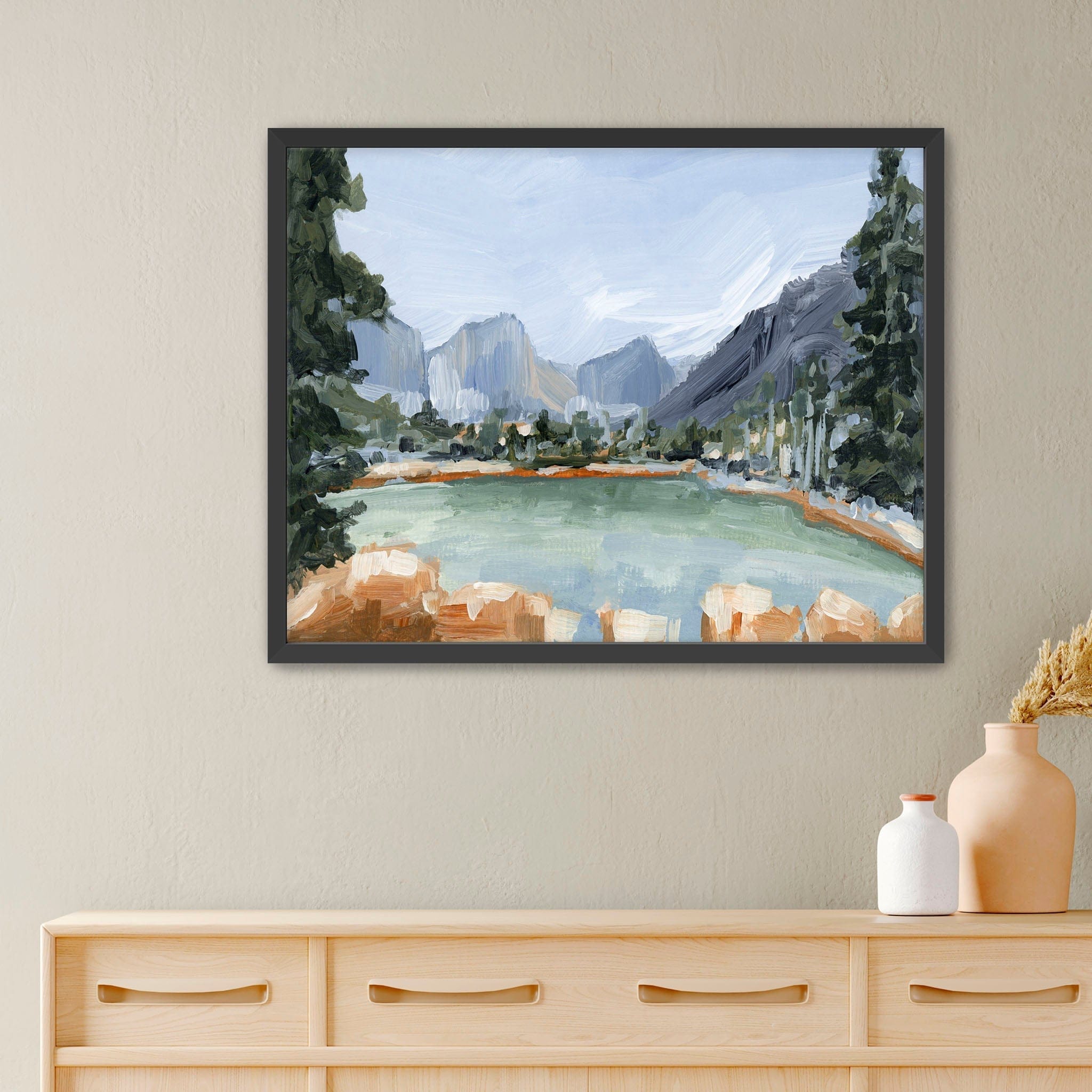 Katie Garrison Art Print Paper Print / 5x7 in / Black Frame "Delta Lake" Art Print