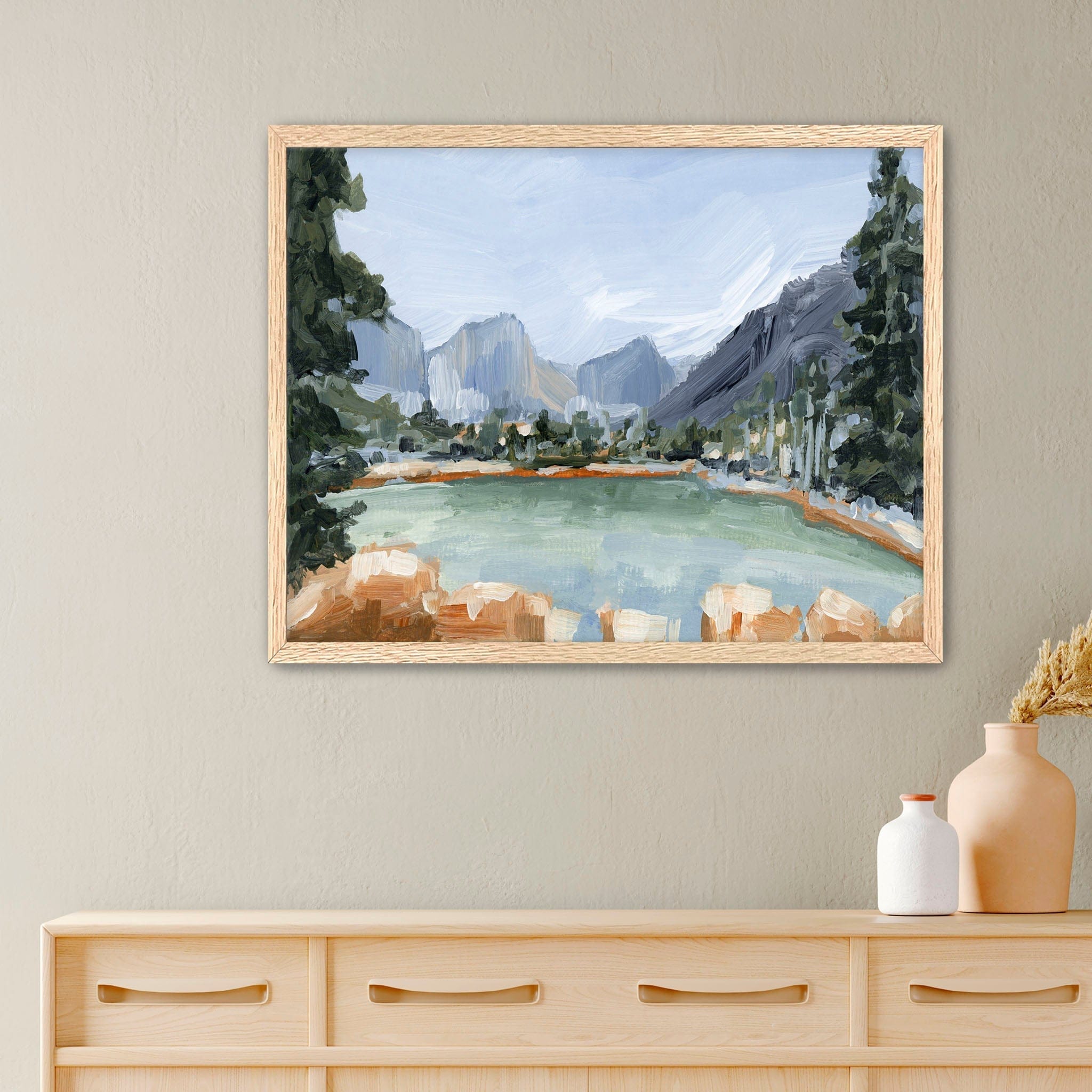 Katie Garrison Art Print Paper Print / 5x7 in / Oak Frame "Delta Lake" Art Print