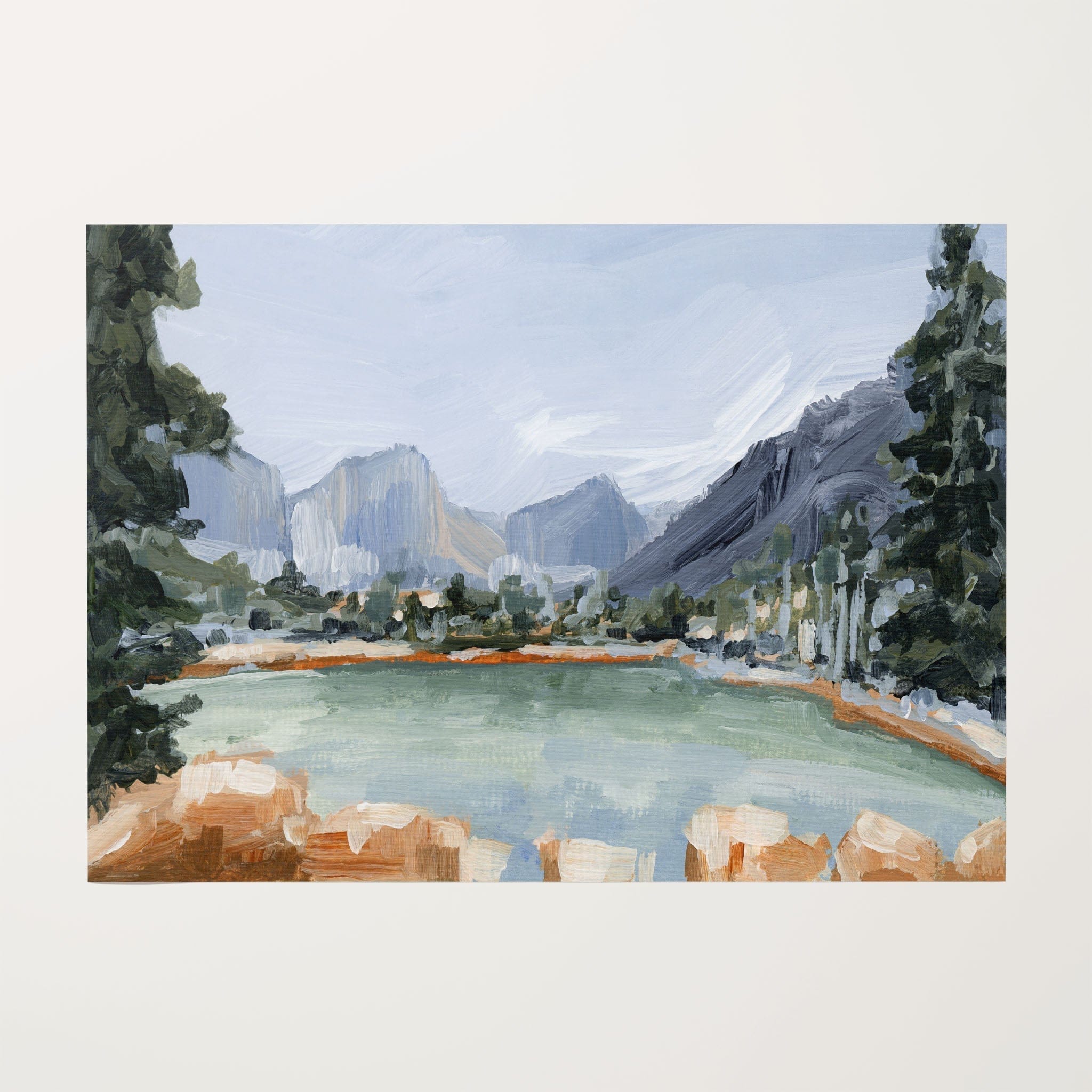 Katie Garrison Art Print Rolled Canvas / 8x10 in / No Frame "Delta Lake" Art Print
