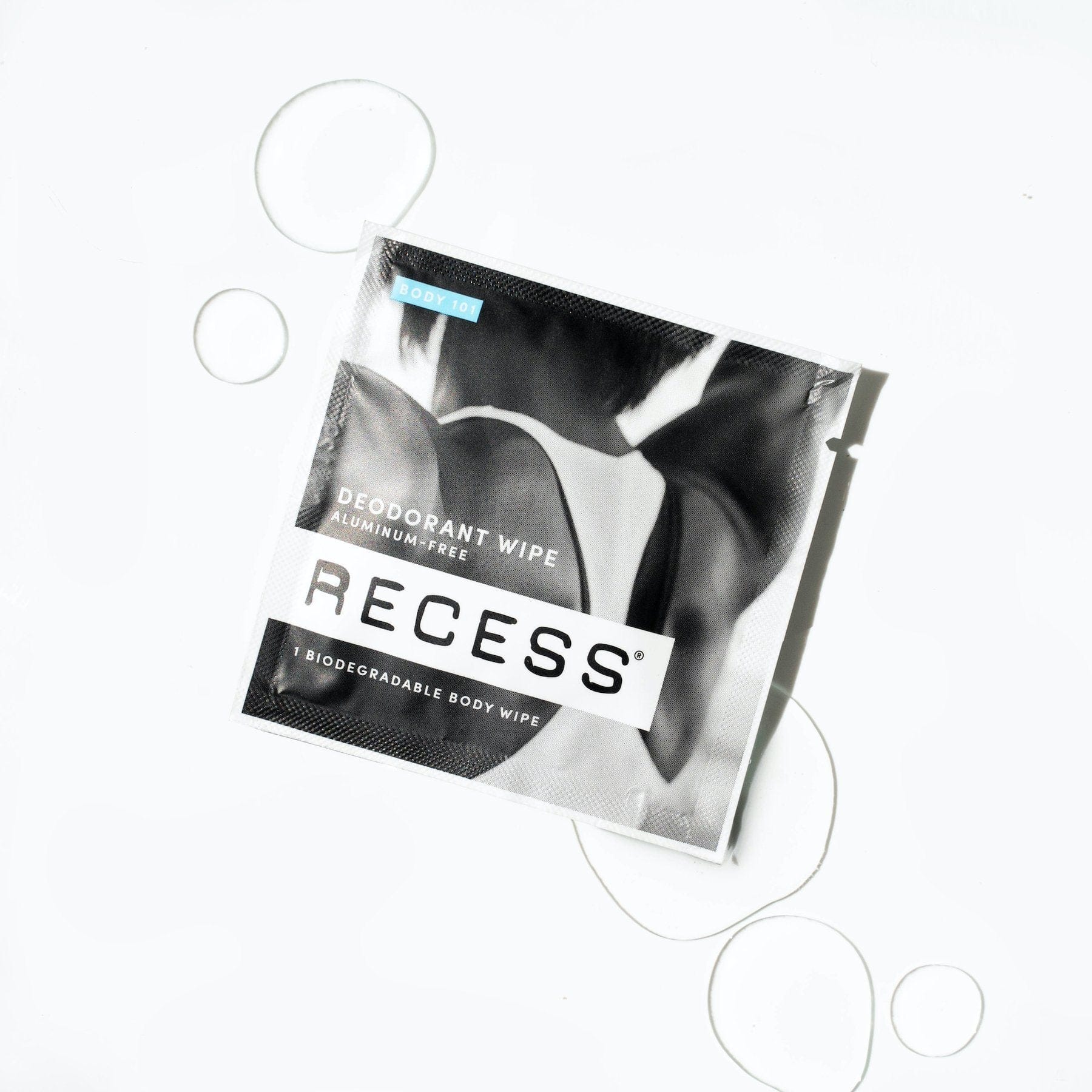 RECESS body wipe BODY 101: Deodorant Wipes (Pack of 15)