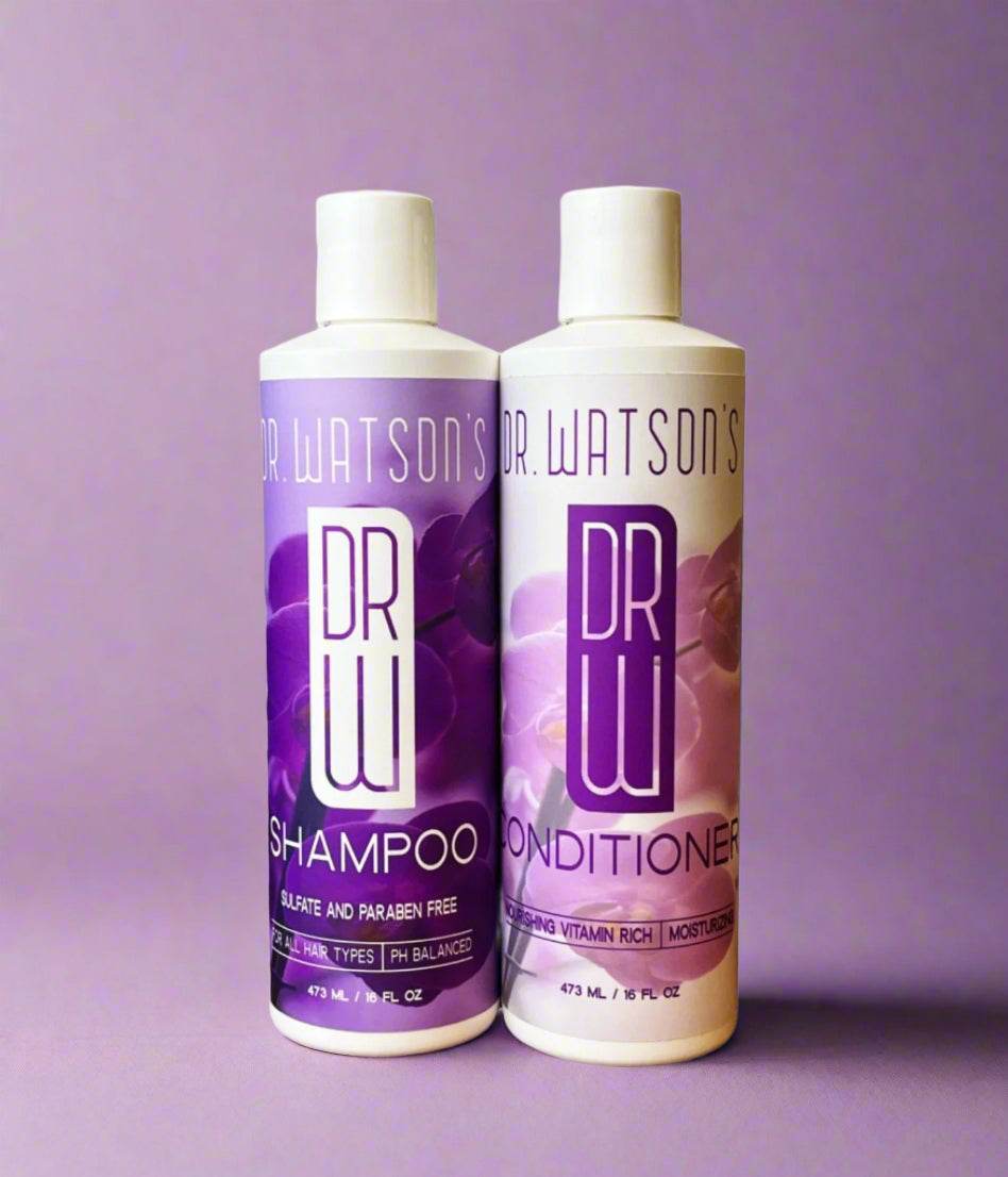 Dr. Watson's Hair Care | Shampoo & Conditioner Bundle | Sweet Pea - My American Goods