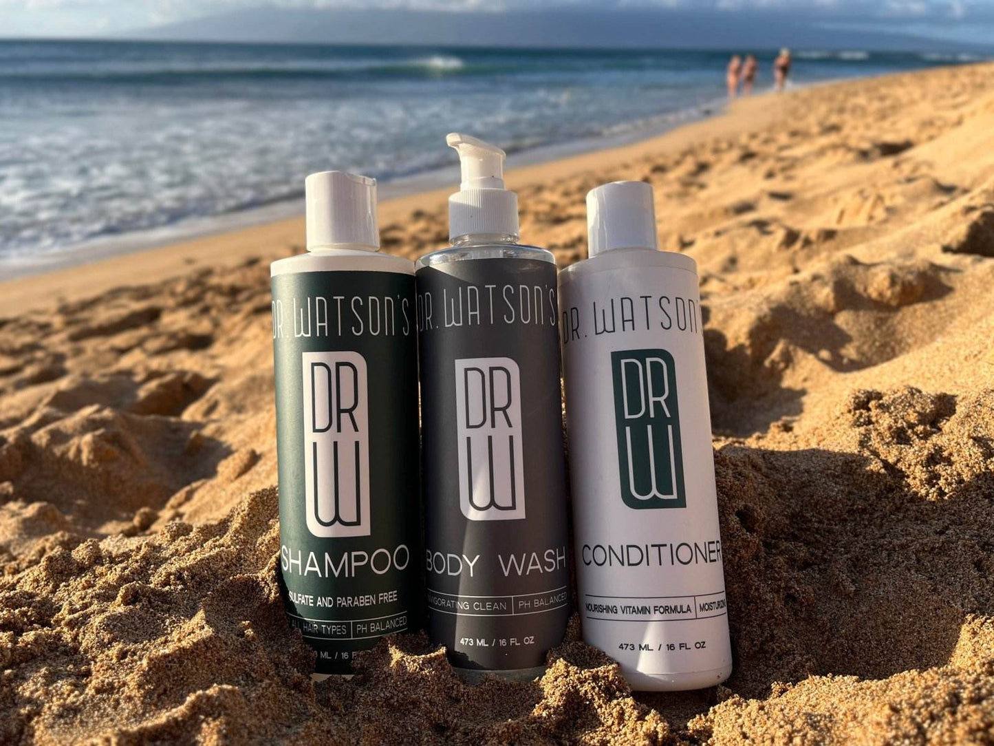 Dr. Watson's Hair Care | Trio of Shampoo & Conditioner & Body Wash | 16 Oz Each - My American Goods