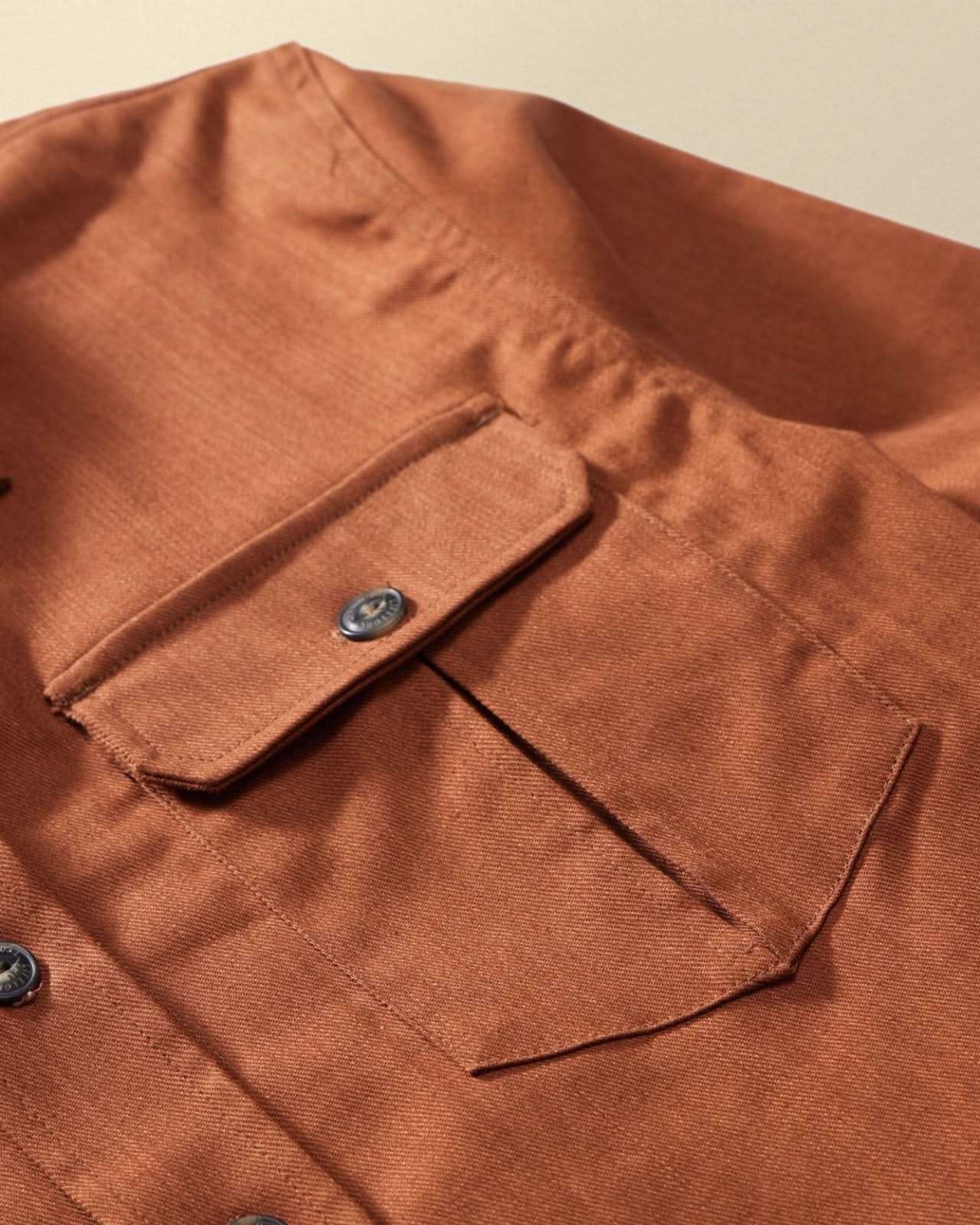 Draftsman Twill Slub Overshirt - My American Goods
