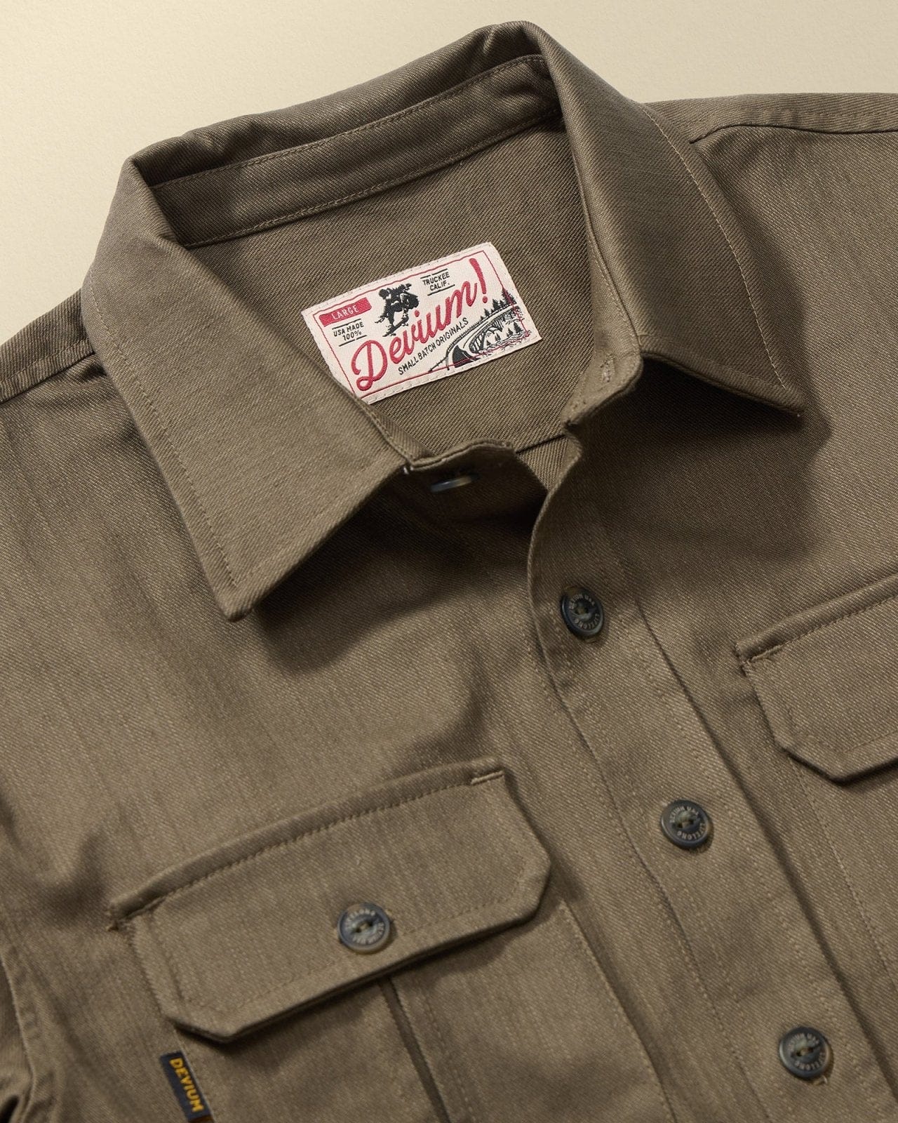 Devium Shirts Draftsman Twill Slub Overshirt
