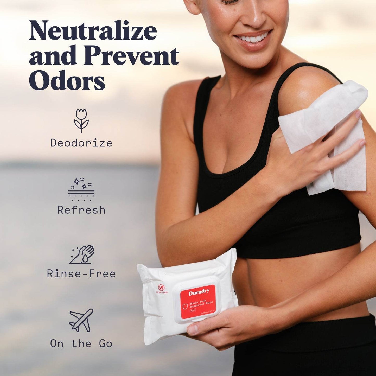 Whole Body Deodorant Wipes - My American Goods