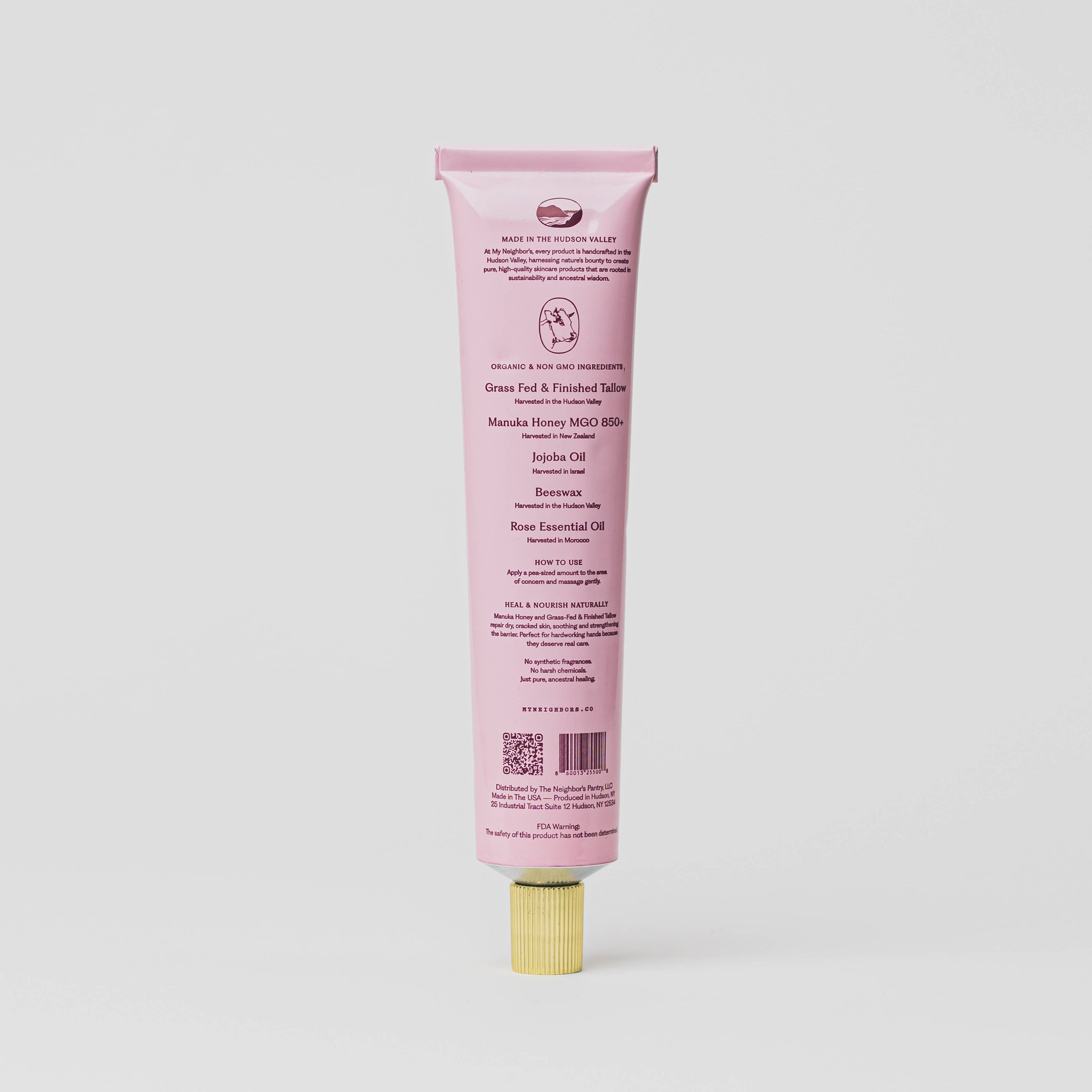My Neighbor’s Moisturizer Manuka Honey & Rose Tallow Hand Balm 2 oz