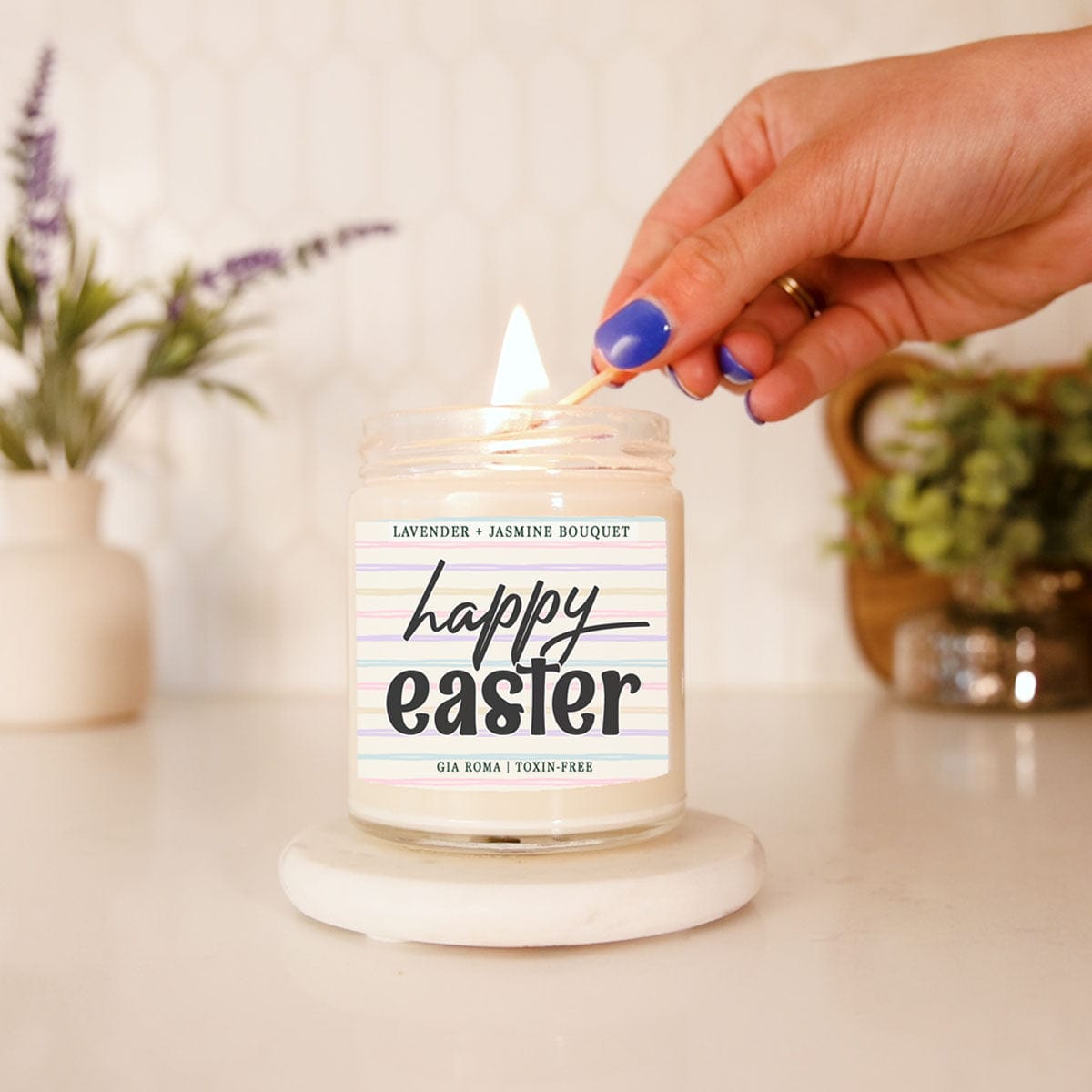 Gia Roma Candle Lavender + Jasmine Bouquet