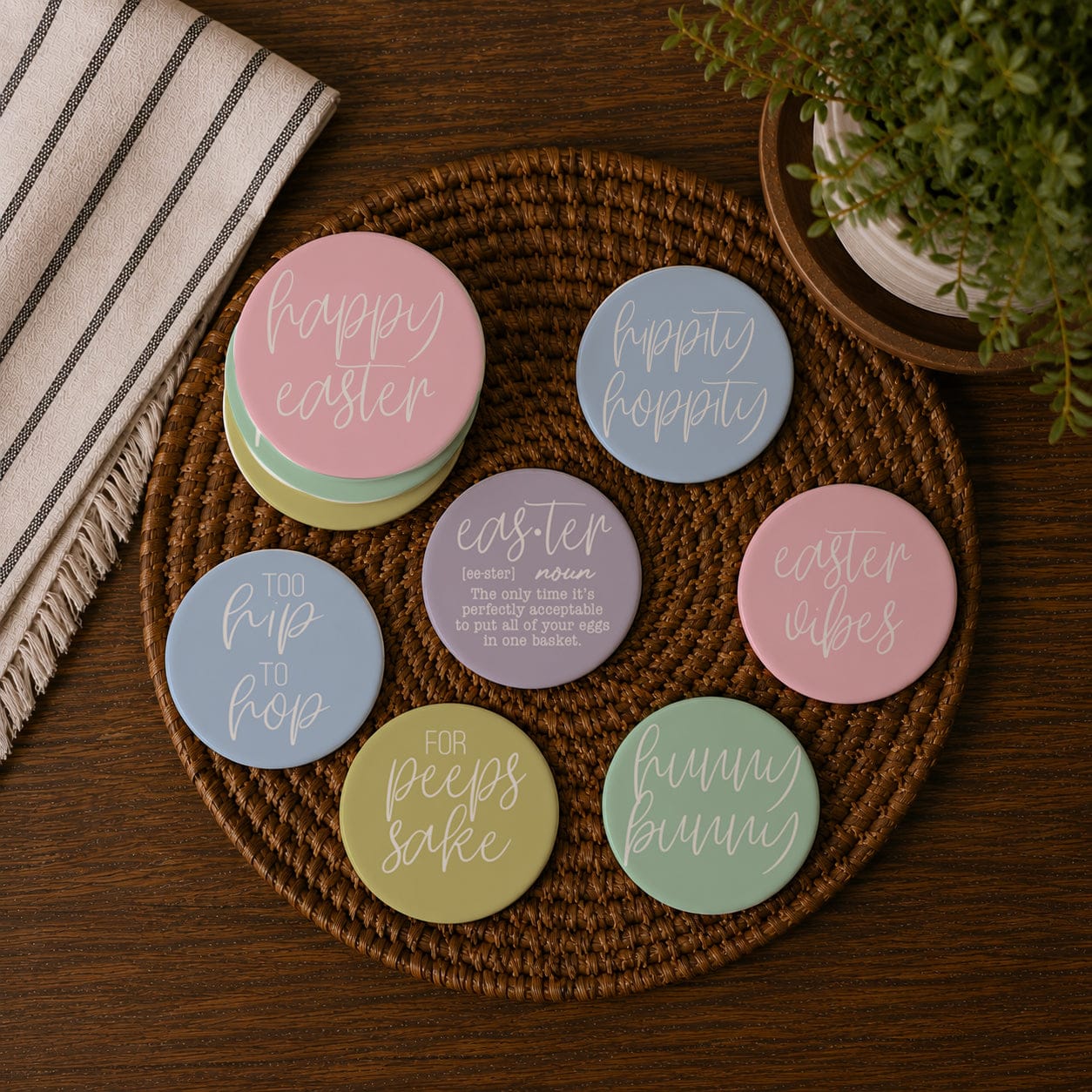 Gia Roma Coaster Easter + Spring Coasters