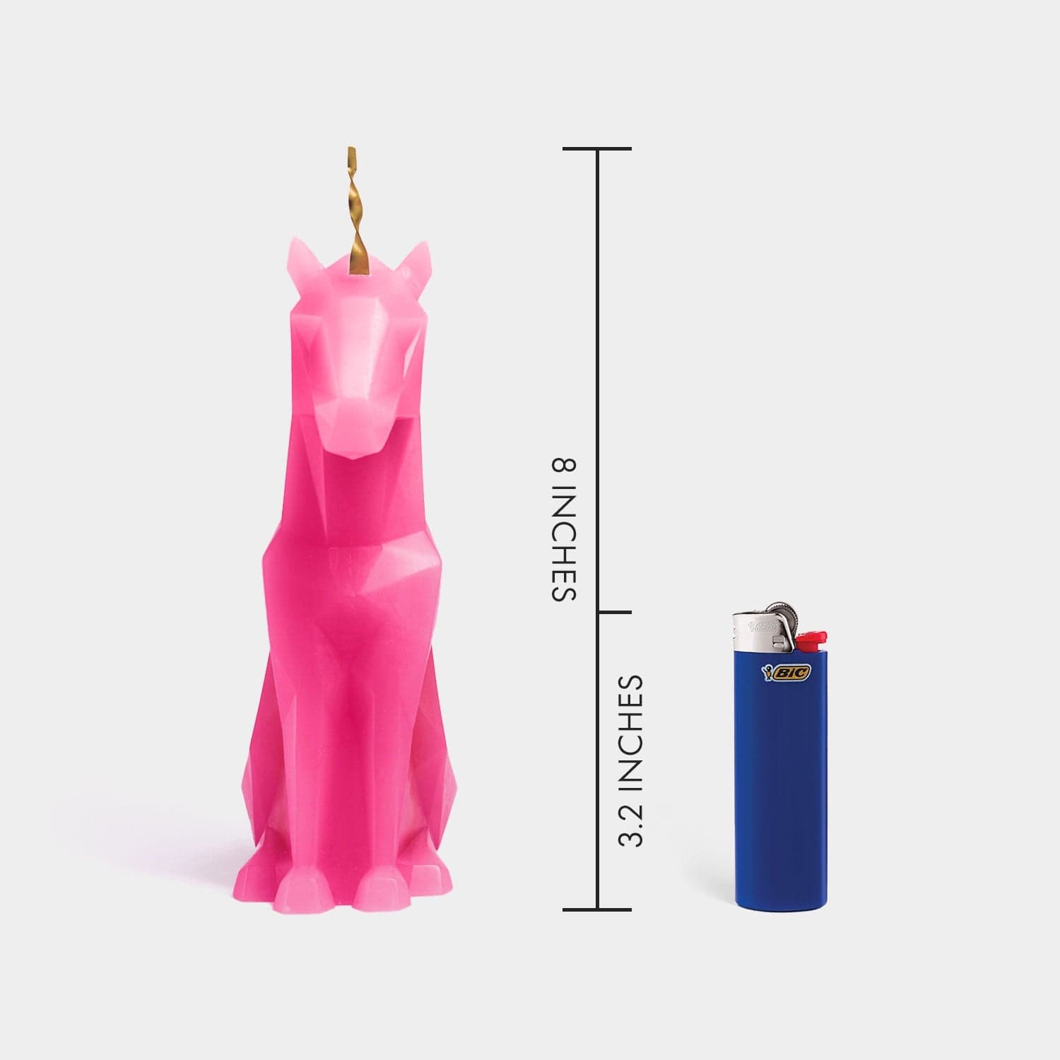 PyroPet Einar Unicorn Candle - Hot Pink - My American Goods