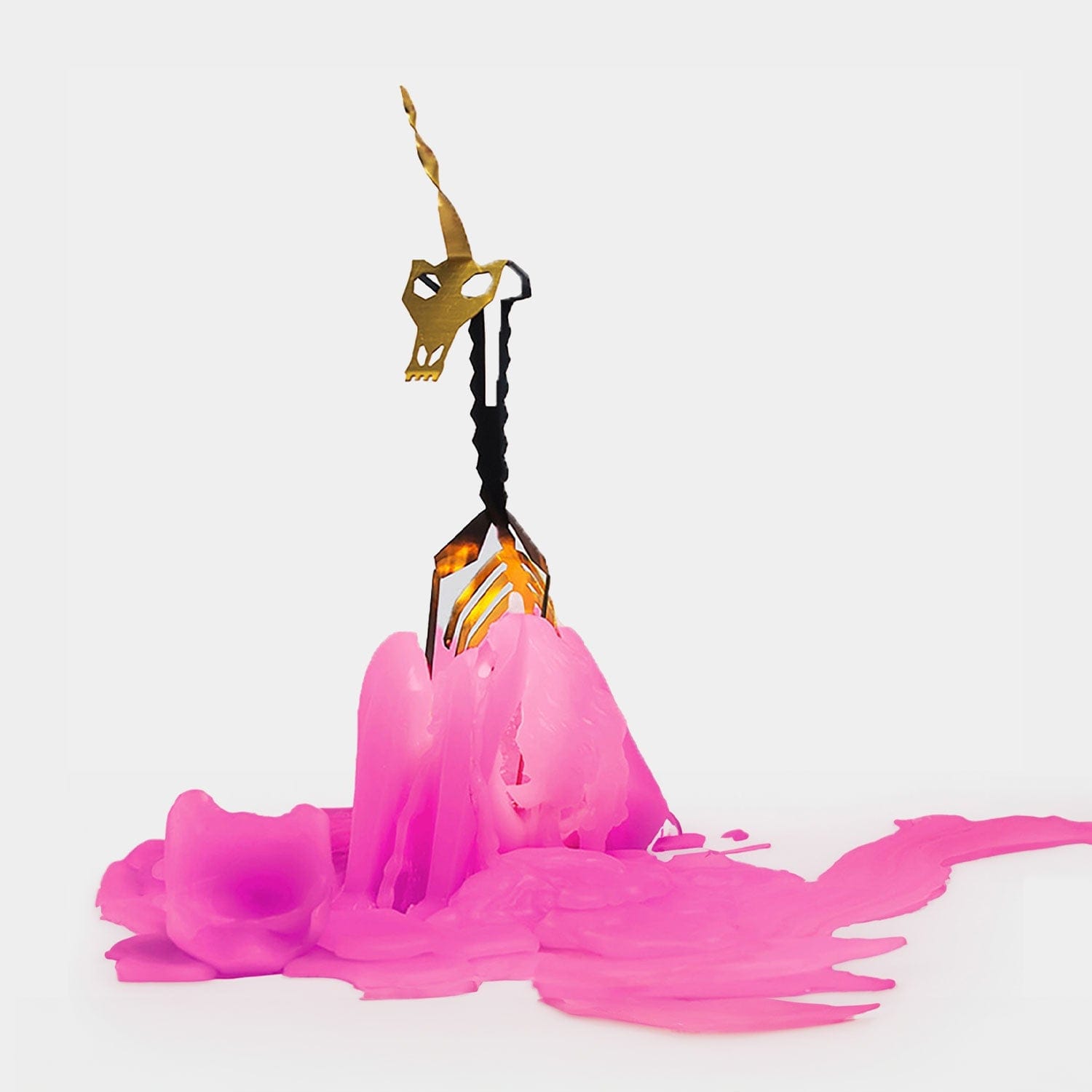 PyroPet Einar Unicorn Candle - Hot Pink - My American Goods