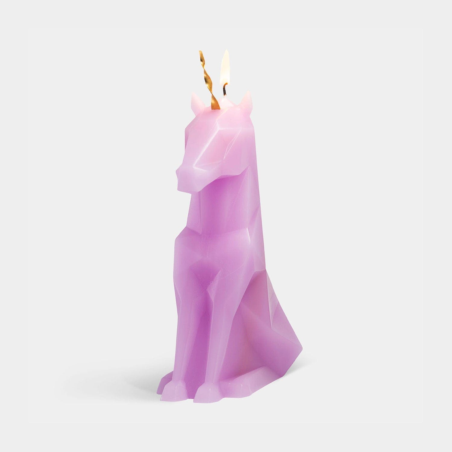 PyroPet Einar Unicorn Candle - Lilac - My American Goods