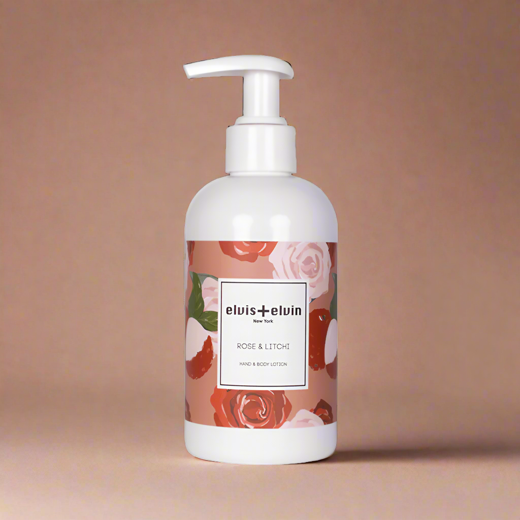 elvis+elvin Rose & Litchi Hand & Body Lotion 260ml - elvis+elvin