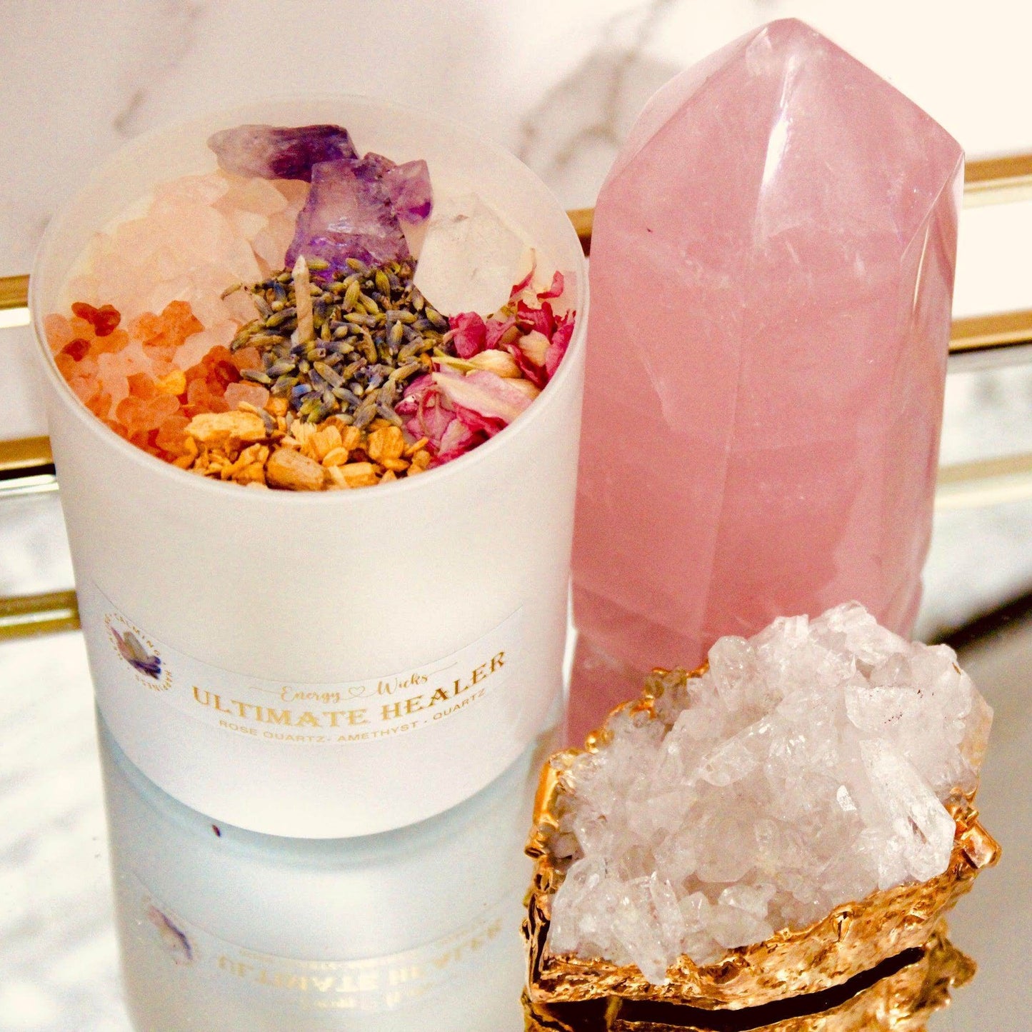 Ultimate Healer Crystal Candle - My American Goods