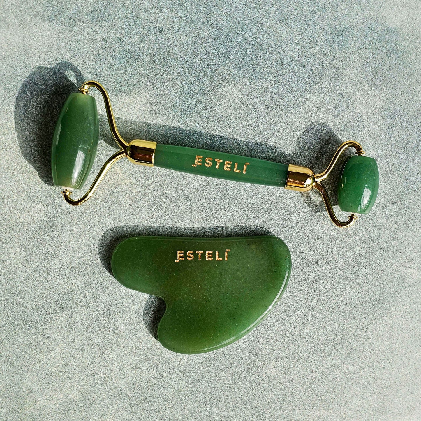 Green Aventurine Roller & Gua Sha Set - My American Goods
