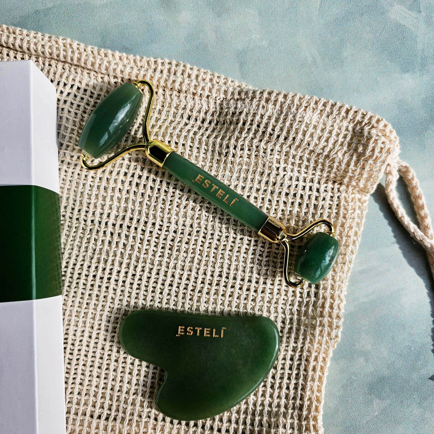 Green Aventurine Roller & Gua Sha Set - My American Goods