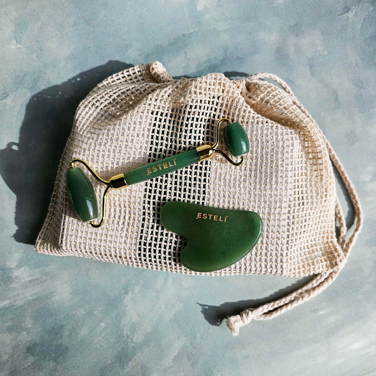 Green Aventurine Roller & Gua Sha Set - My American Goods
