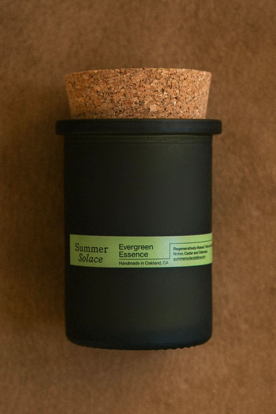 Evergreen Essence – Cedar & Oakmoss Candle | 6 oz Tallow & Beeswax - My American Goods