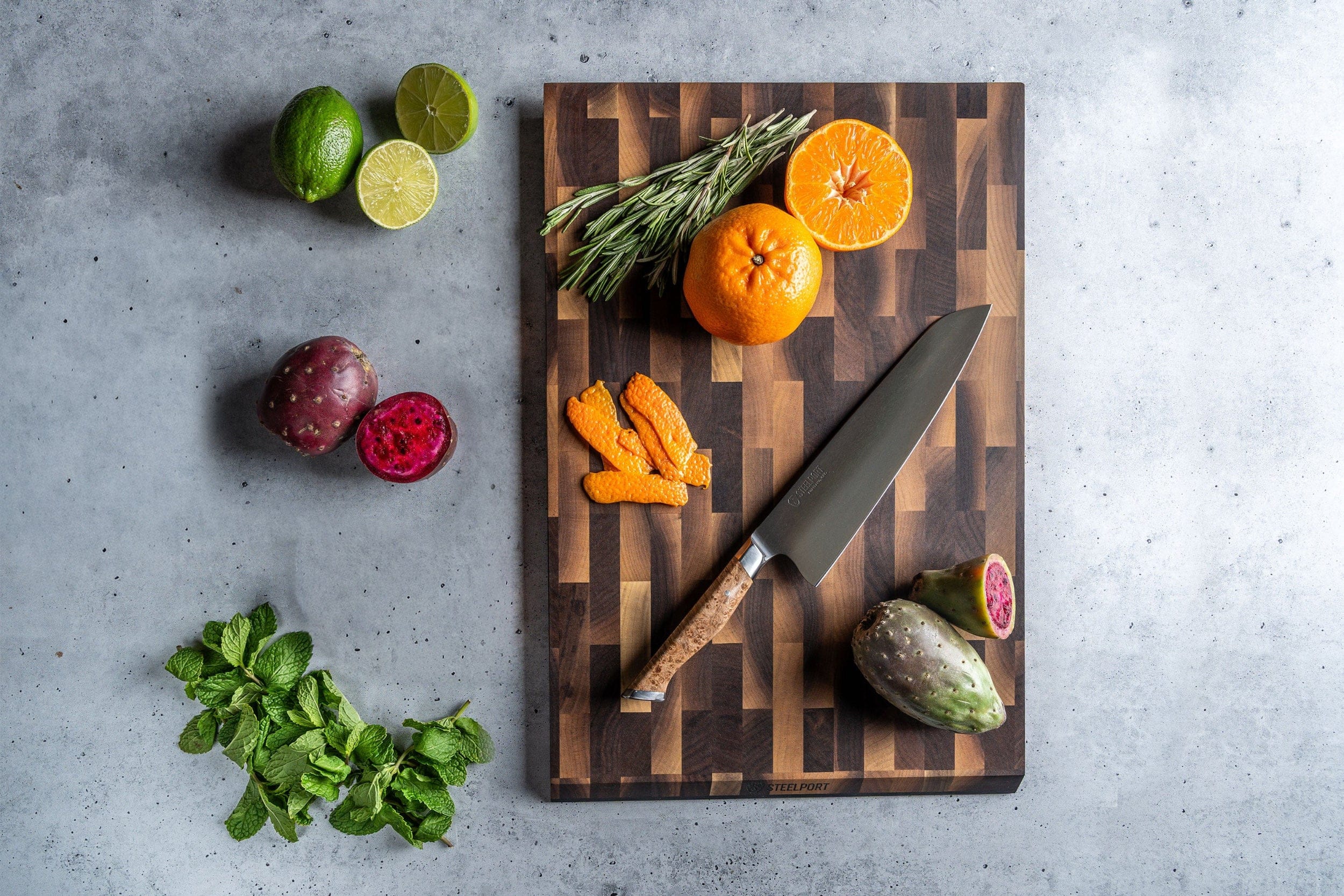 STEELPORT Knife Co. Set Everyday Knife & Board Set