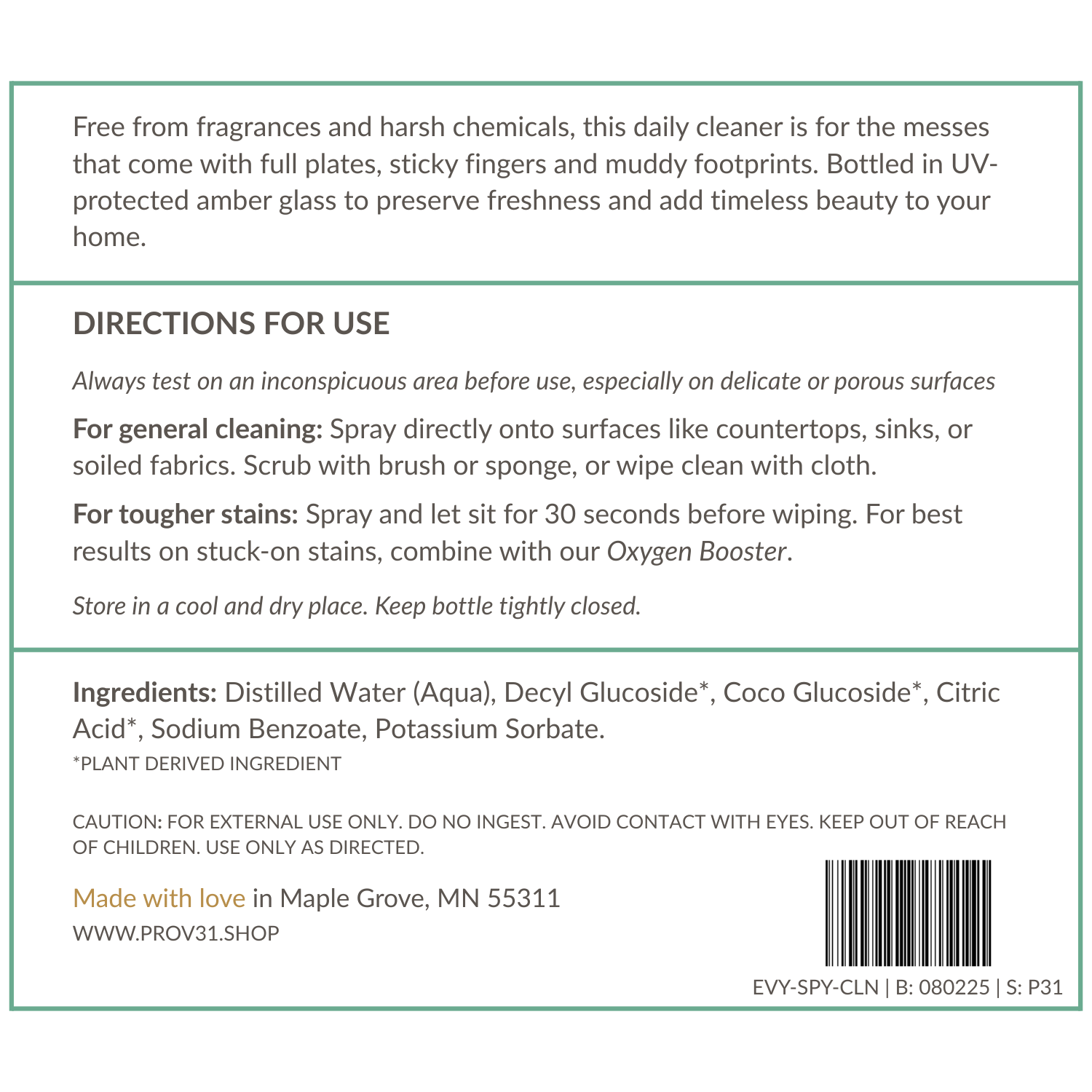 Everyday Spray Cleaner - My American Goods