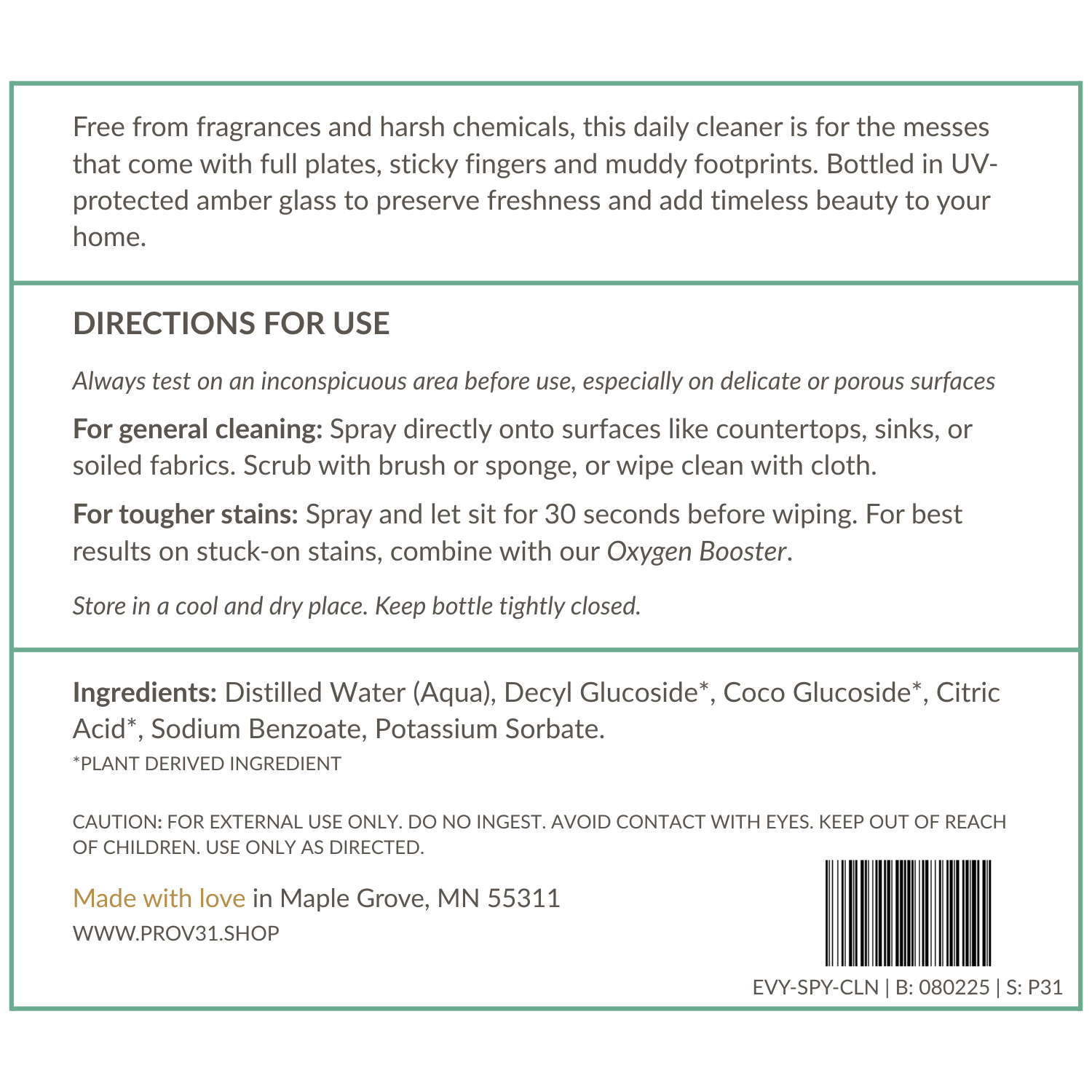 Everyday Spray Cleaner - My American Goods