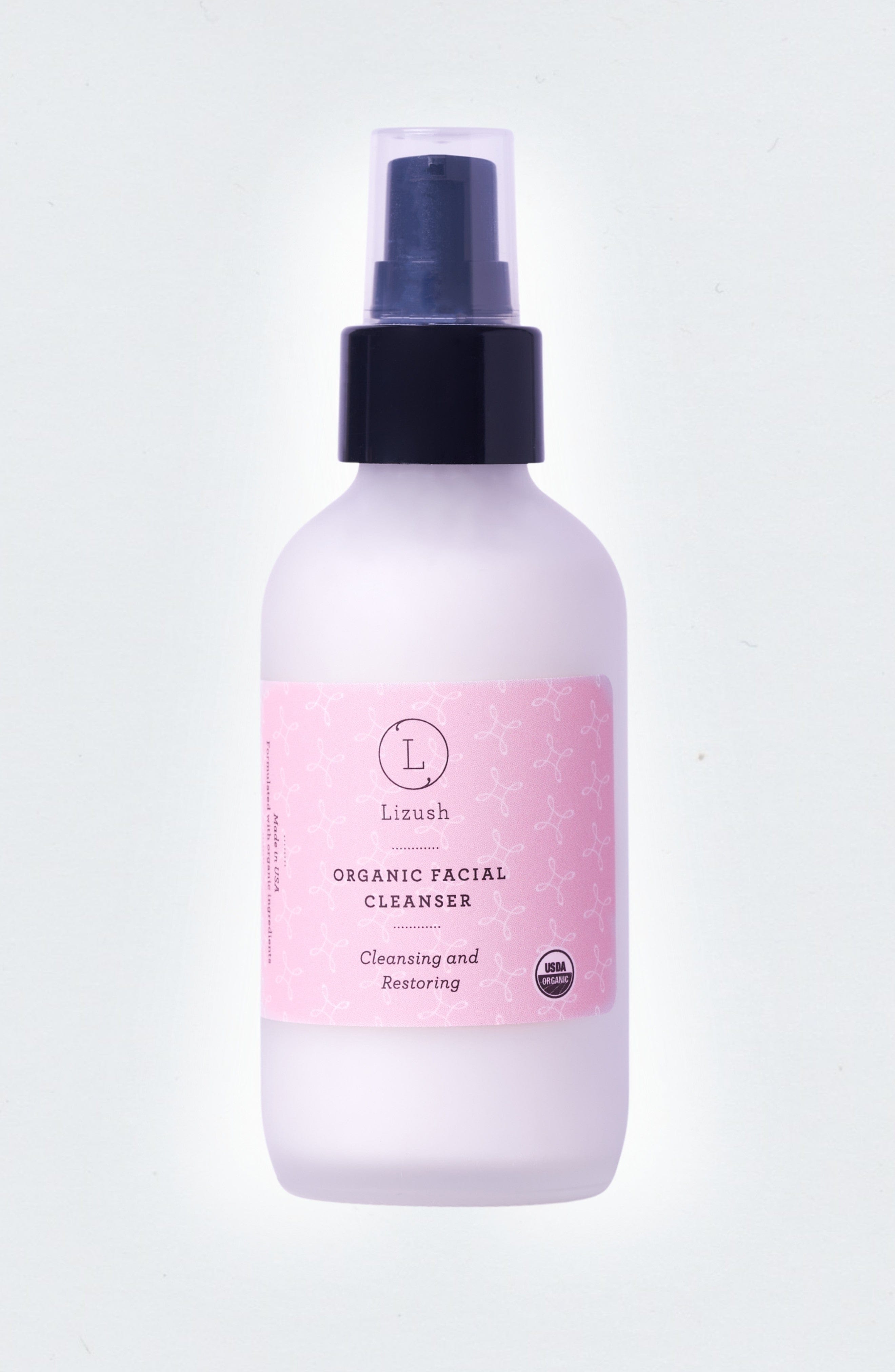 Lizush ORGANIC FACIAL CLEANSER Cleansing and Restoring