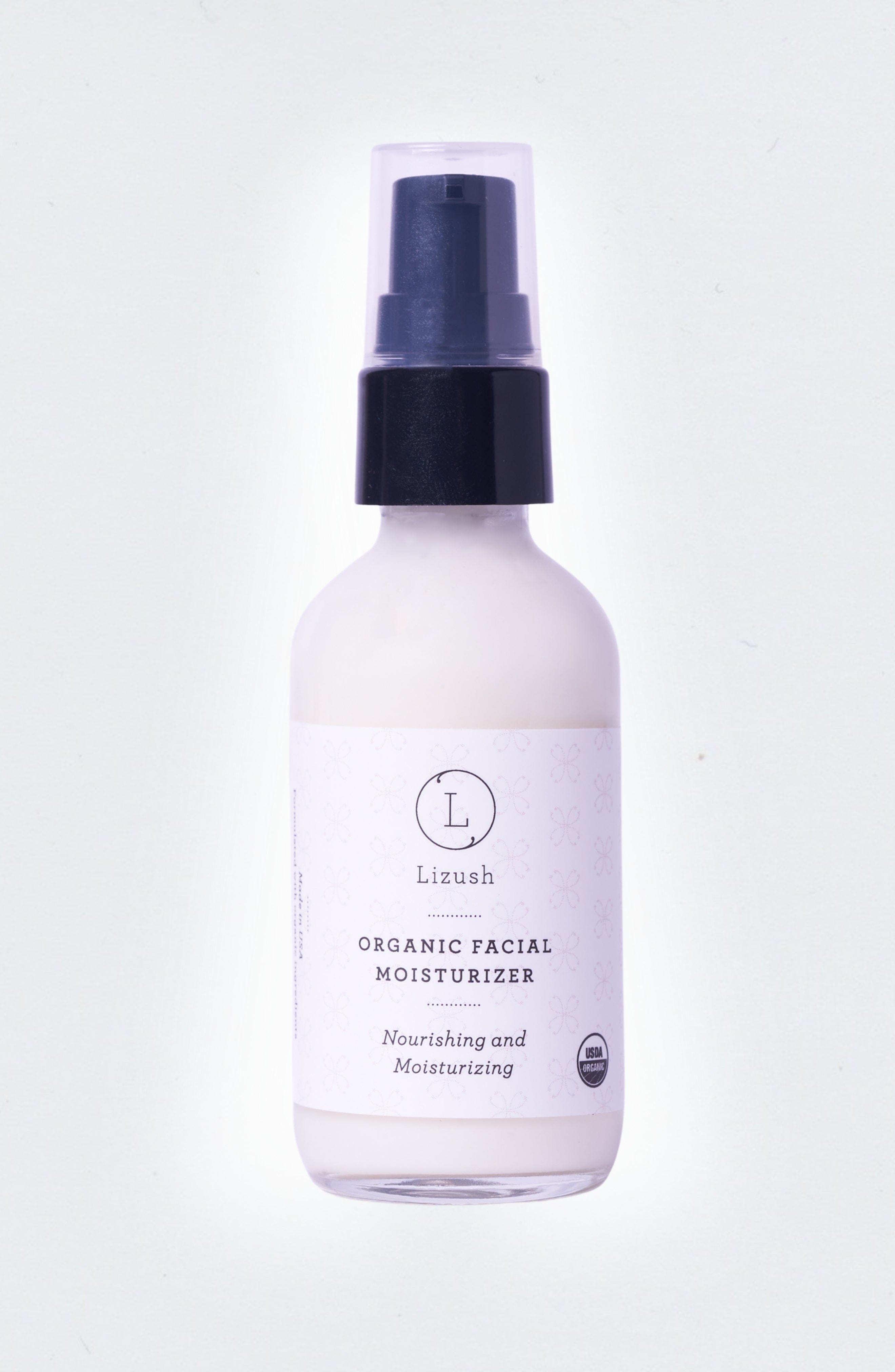 Lizush ORGANIC FACIAL MOISTURIZER Nourishing and Moisturizing
