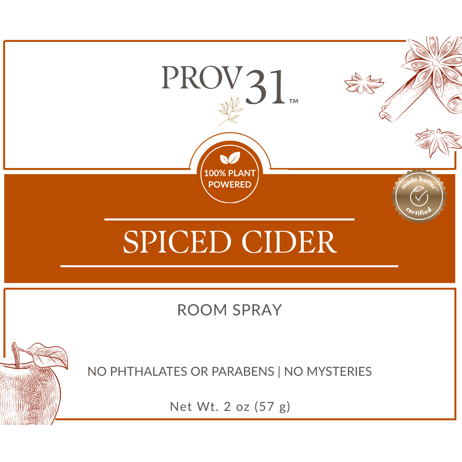 Room Spray: Spiced Cider - My American Goods