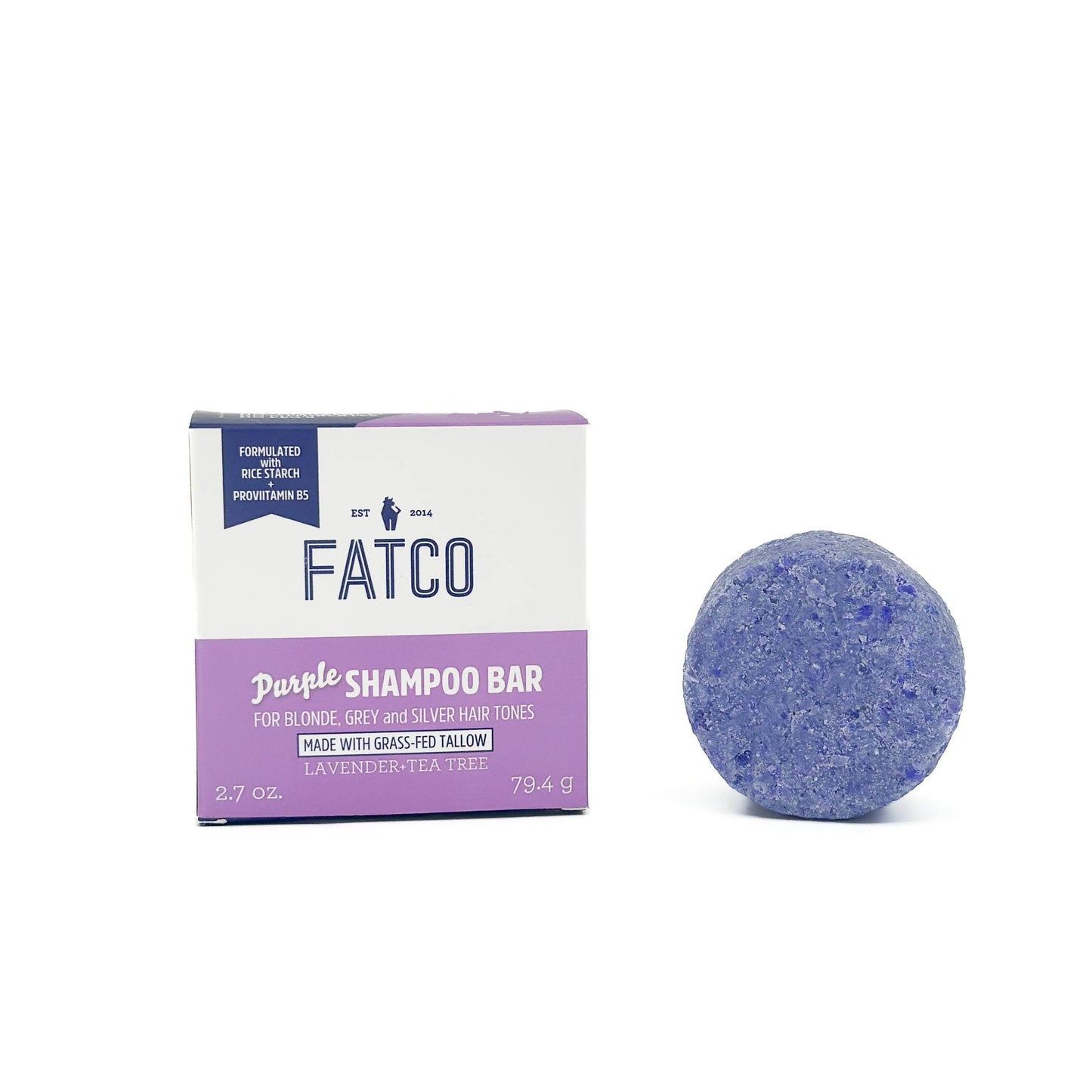 Tallow Purple Shampoo Bar - My American Goods